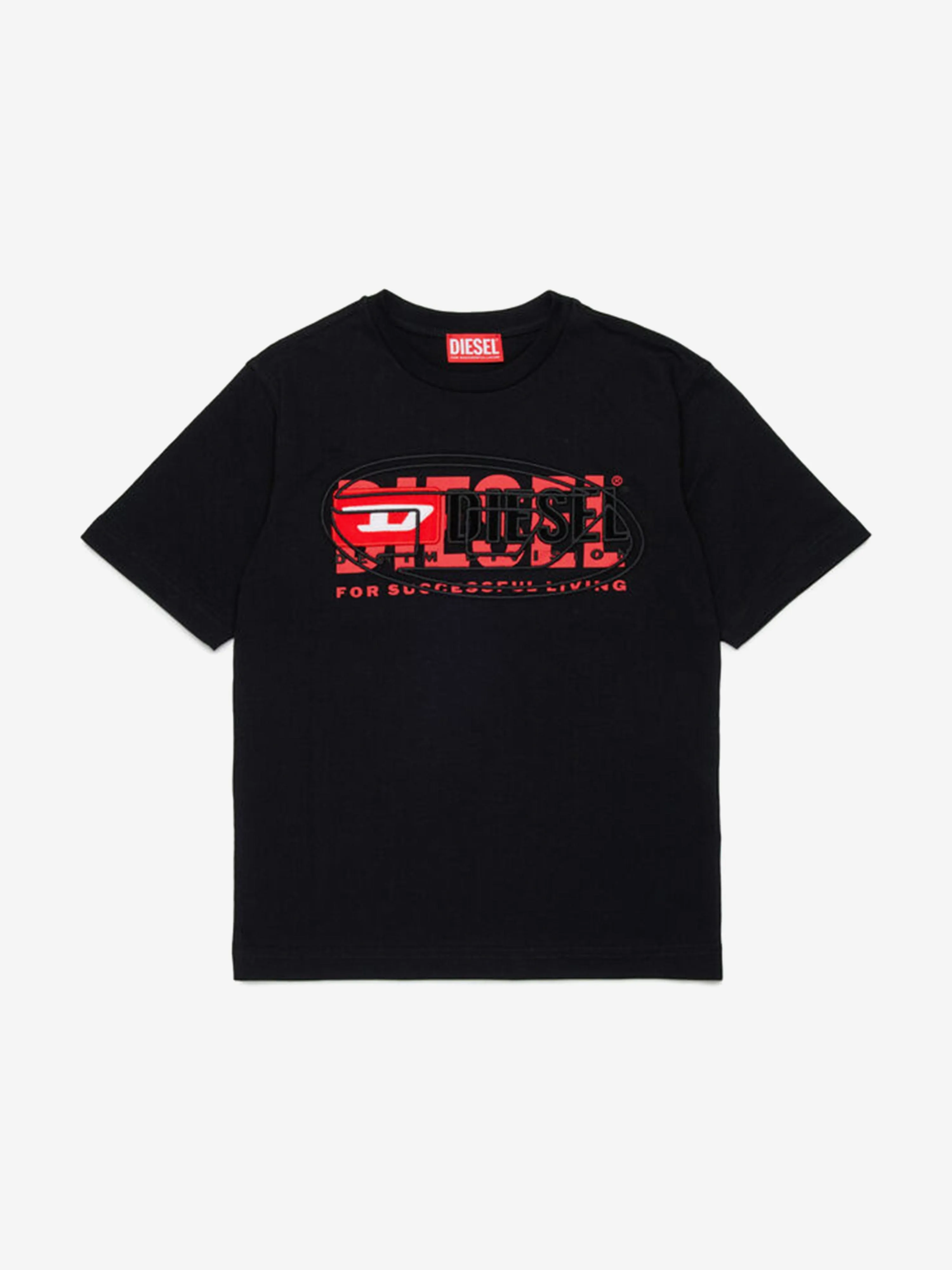 Jungen Logo T-Shirt in Schwarz