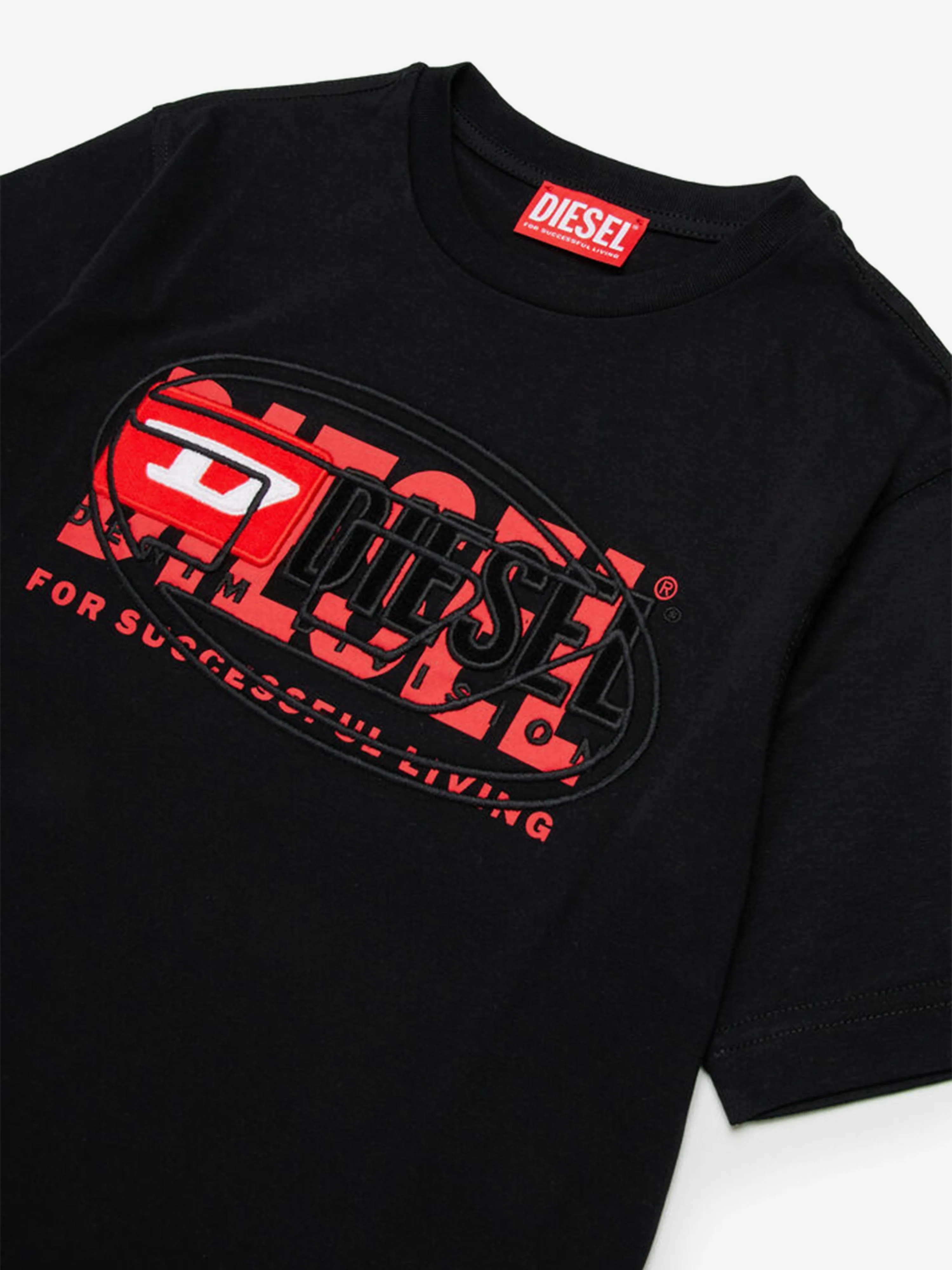 Jungen Logo T-Shirt in Schwarz