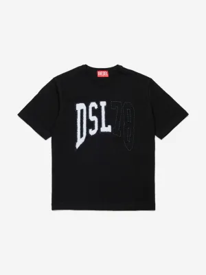 Jungen Logo T-Shirt in Schwarz