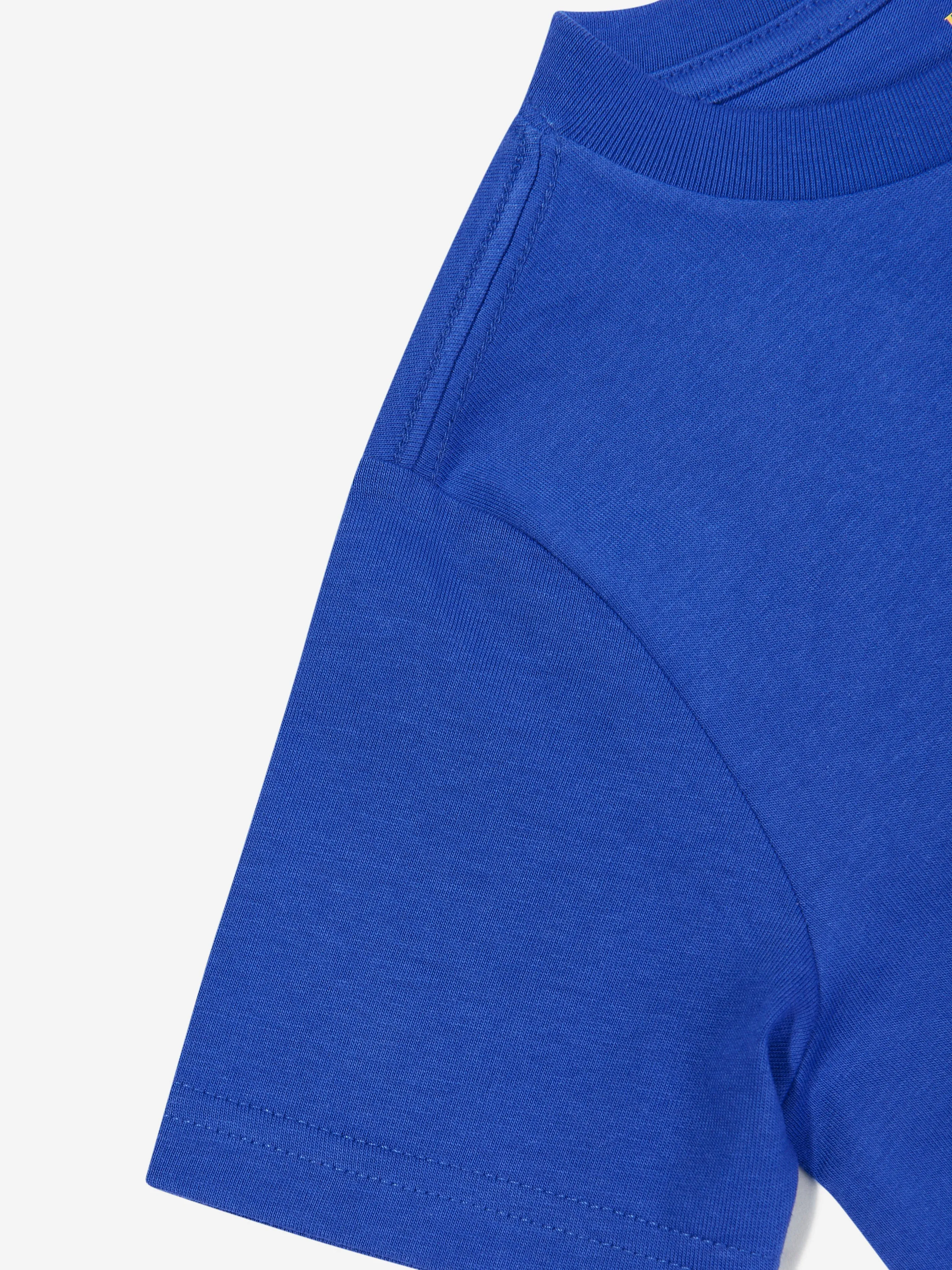 Blaues Logo T-Shirt für Jungen