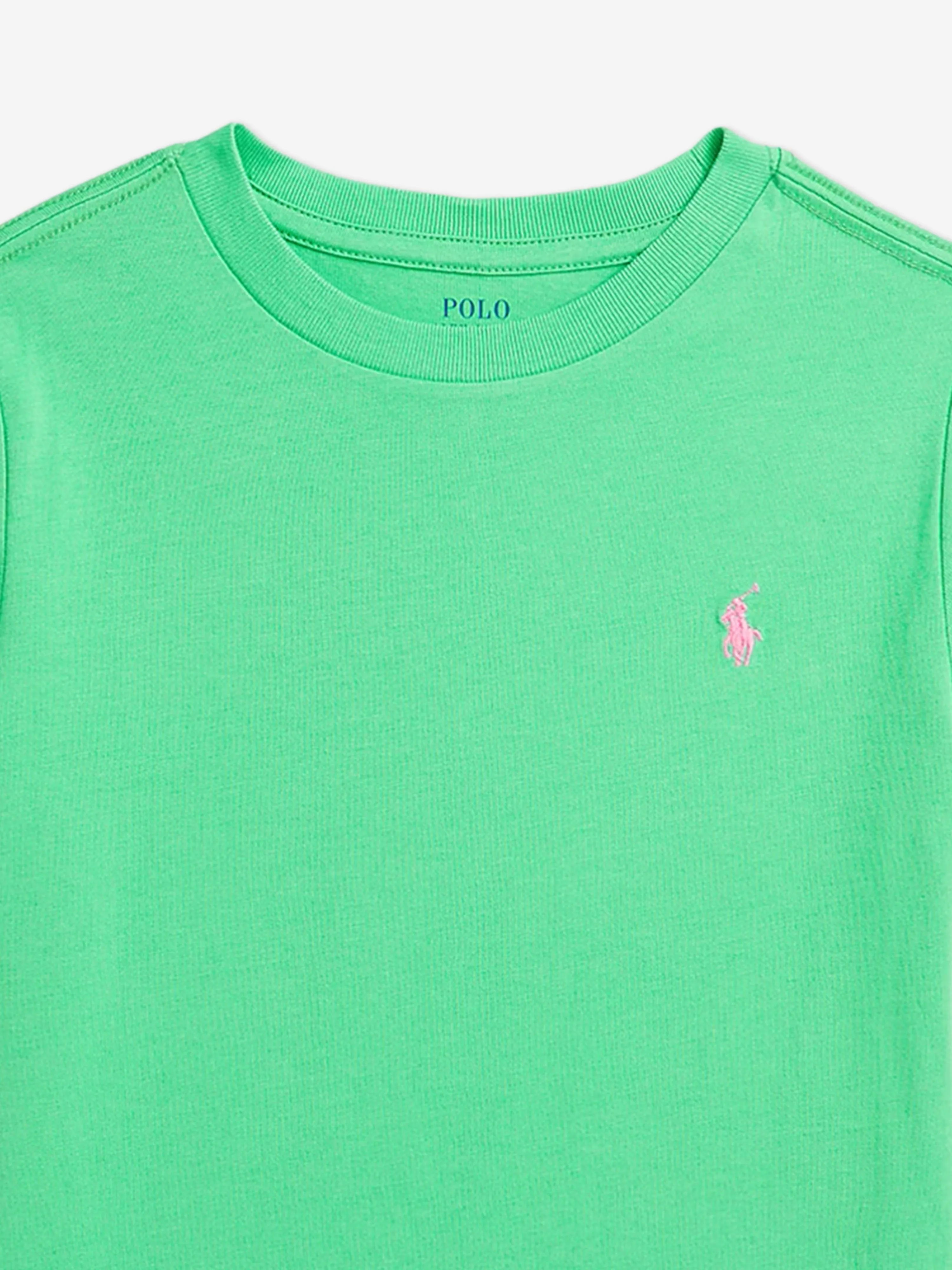 Grünes Logo T-Shirt für Jungen