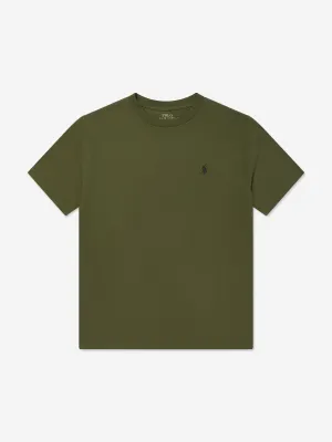 Grünes Logo T-Shirt für Jungen