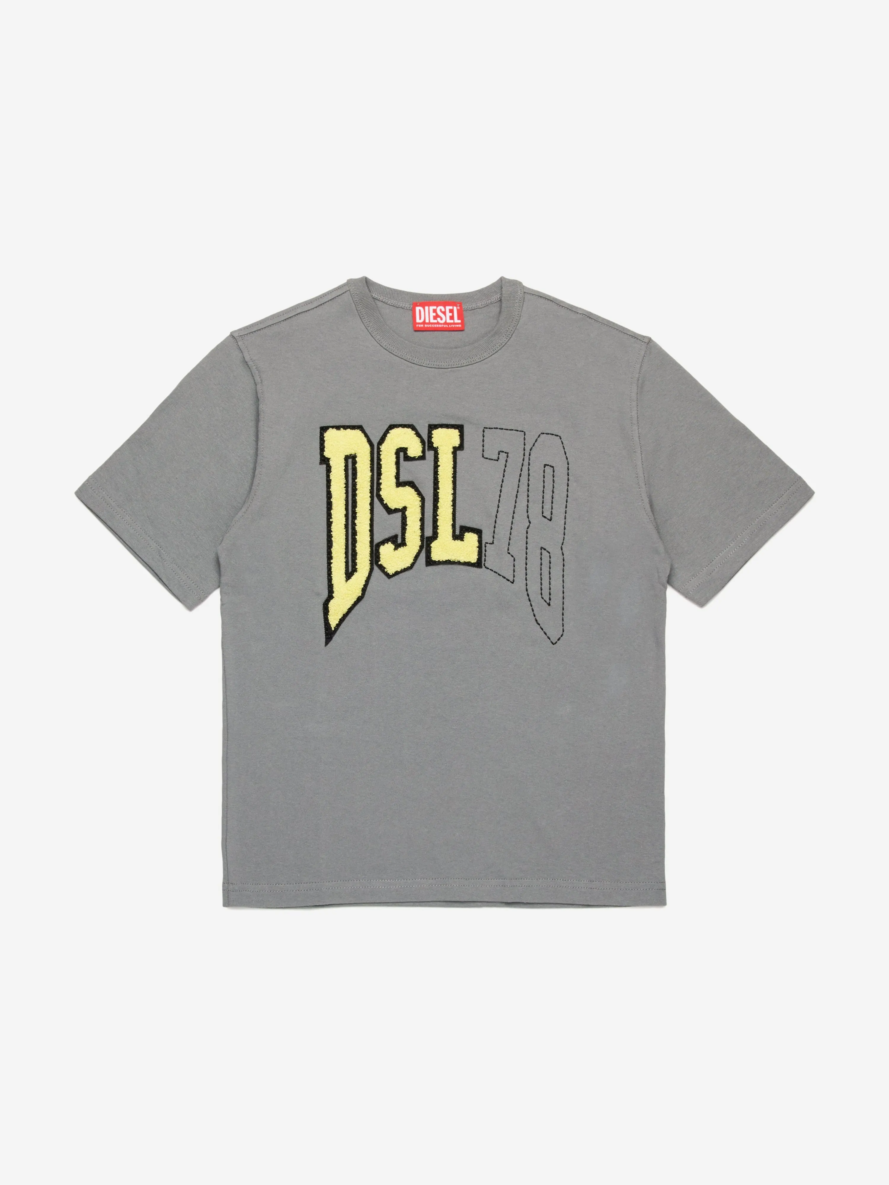 Jungen Logo T-Shirt in Grau