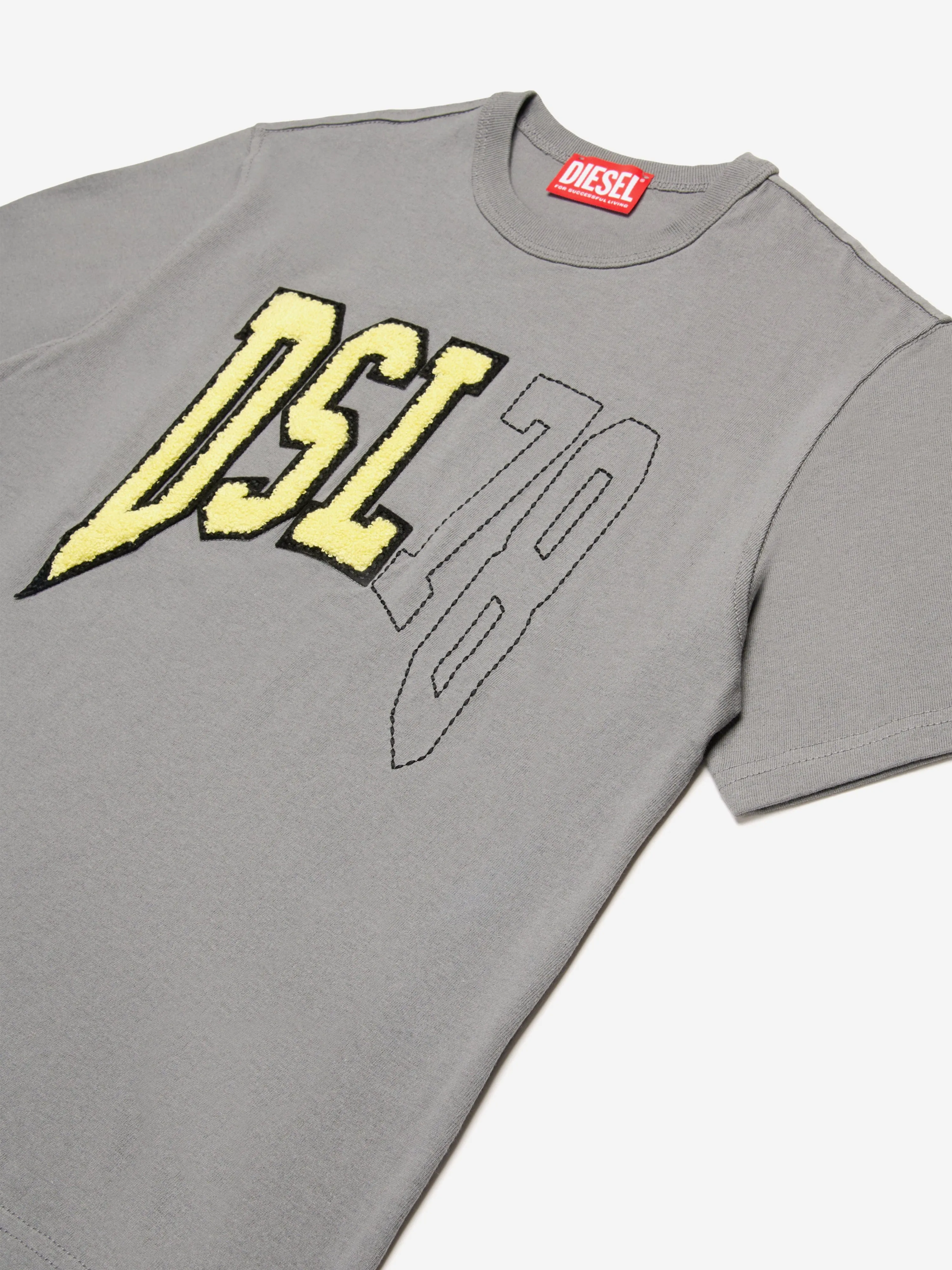 Jungen Logo T-Shirt in Grau