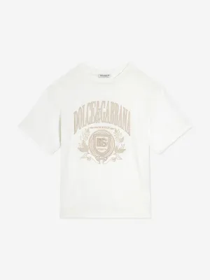 Jungen Logo T-Shirt in Weiß