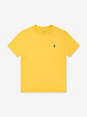 Jungen Logo T-Shirt in Gelb