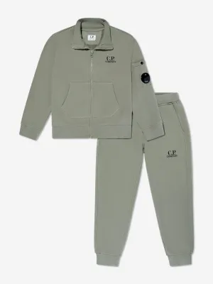 Grüner Jungen-Logo-Tracksuit