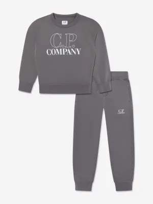 Grauer Jungen-Logo-Tracksuit