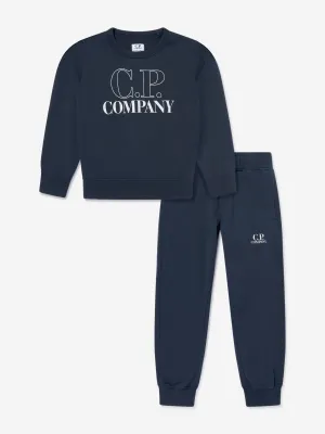Jungen Logo Trainingsanzug in Marineblau