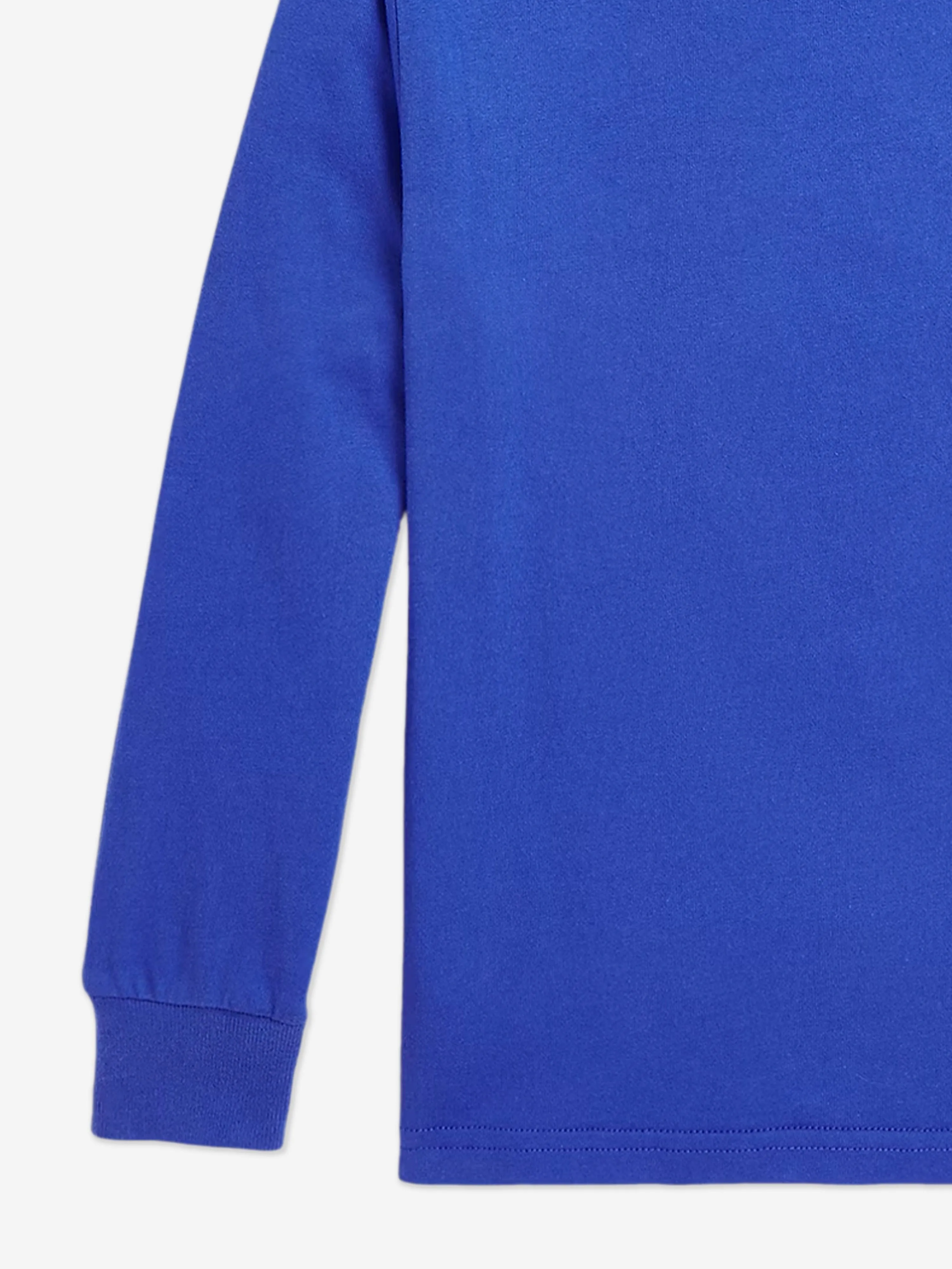 Jungen Langarm Polo Bär T-Shirt in Blau