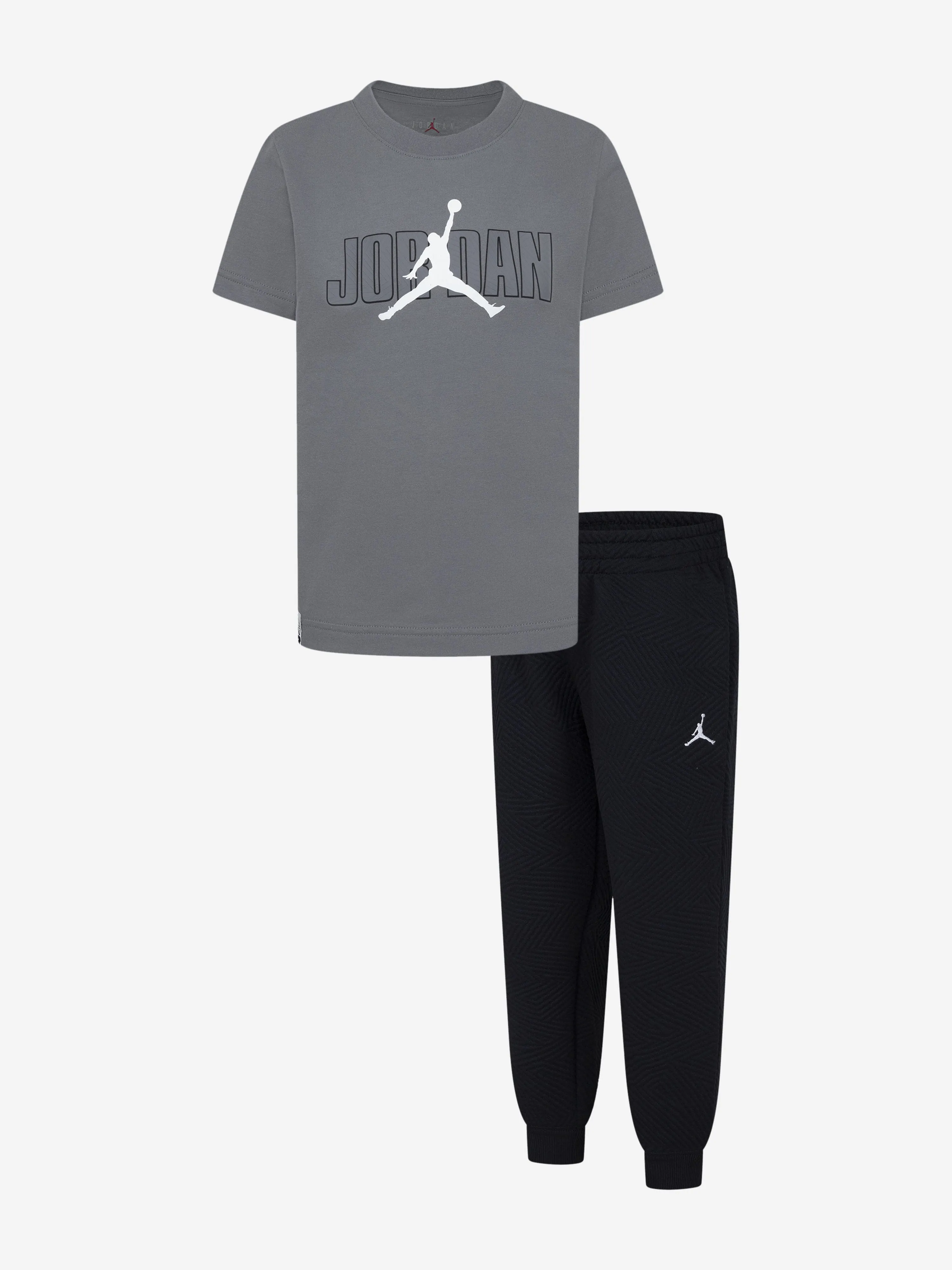 Jungen MJ Sneaker Schulhosen-Set in Schwarz
