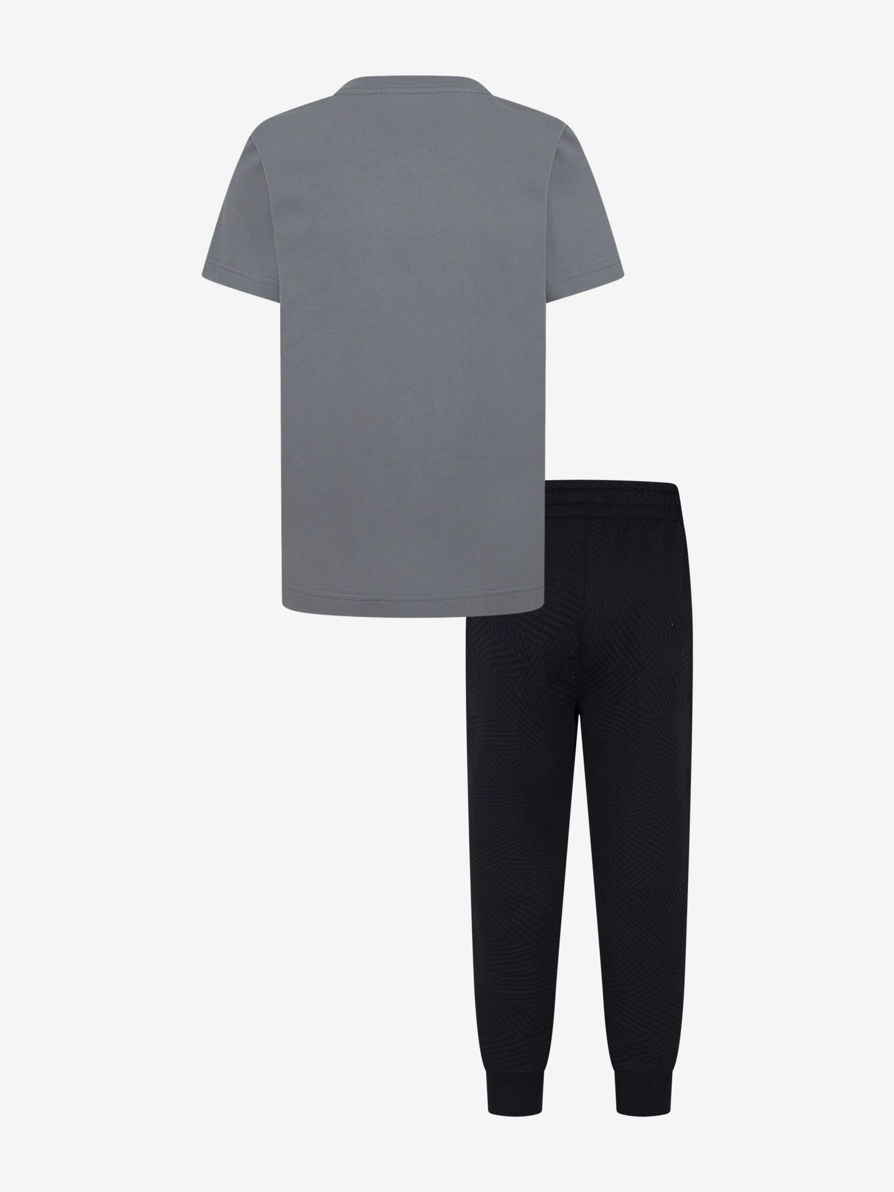 Jungen MJ Sneaker Schulhosen-Set in Schwarz