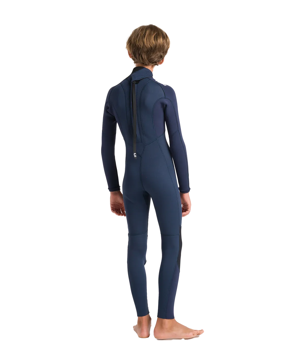 Boys NuWave Element 3/2mm Neoprenanzug mit Rückenzip in Blaustein, Schiefer & Multi