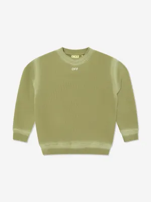 Boys Off Stamp Sweatshirt in Grün
