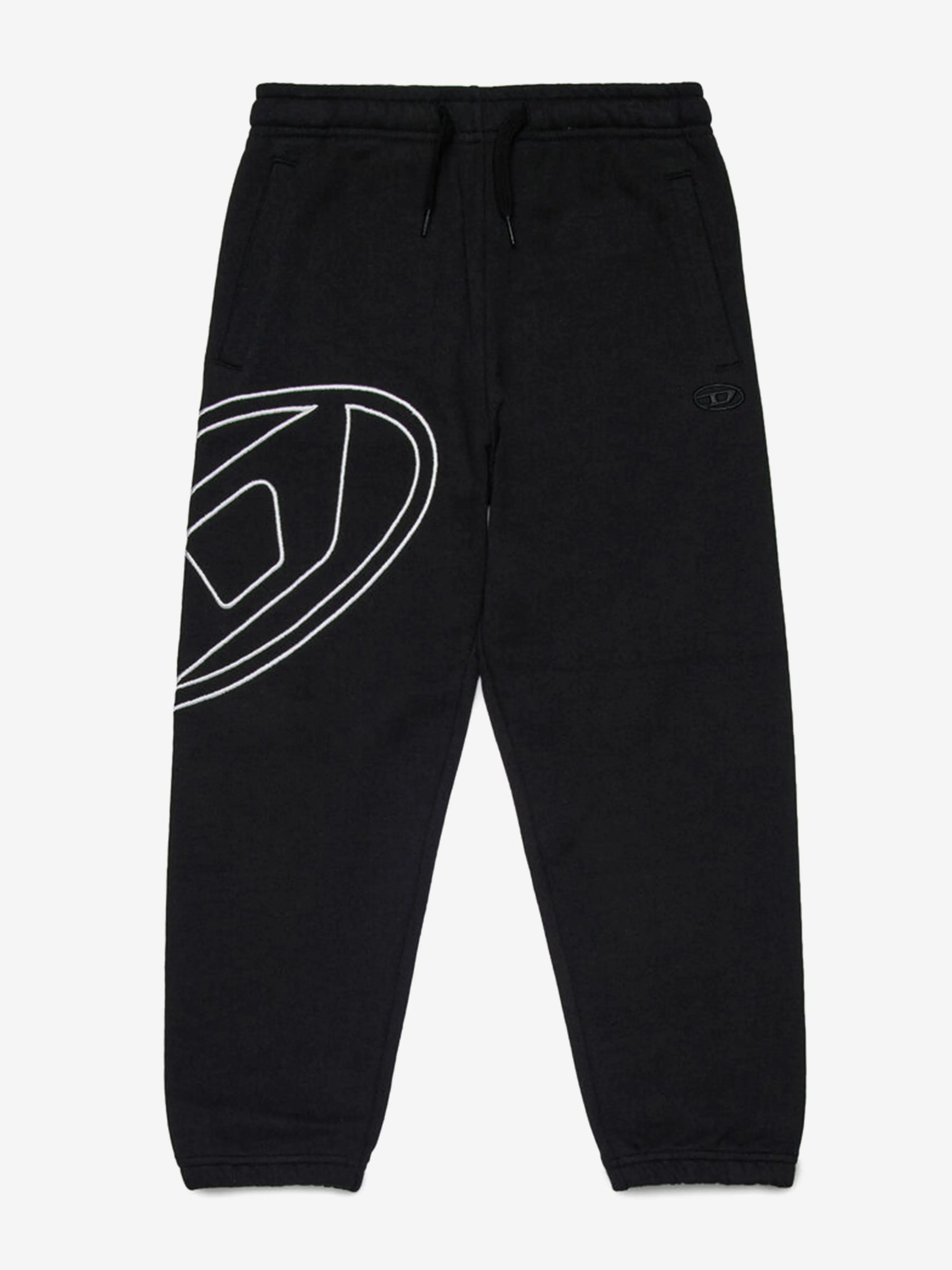Jogginghose für Jungen mit ovalem D-Logo in Schwarz
