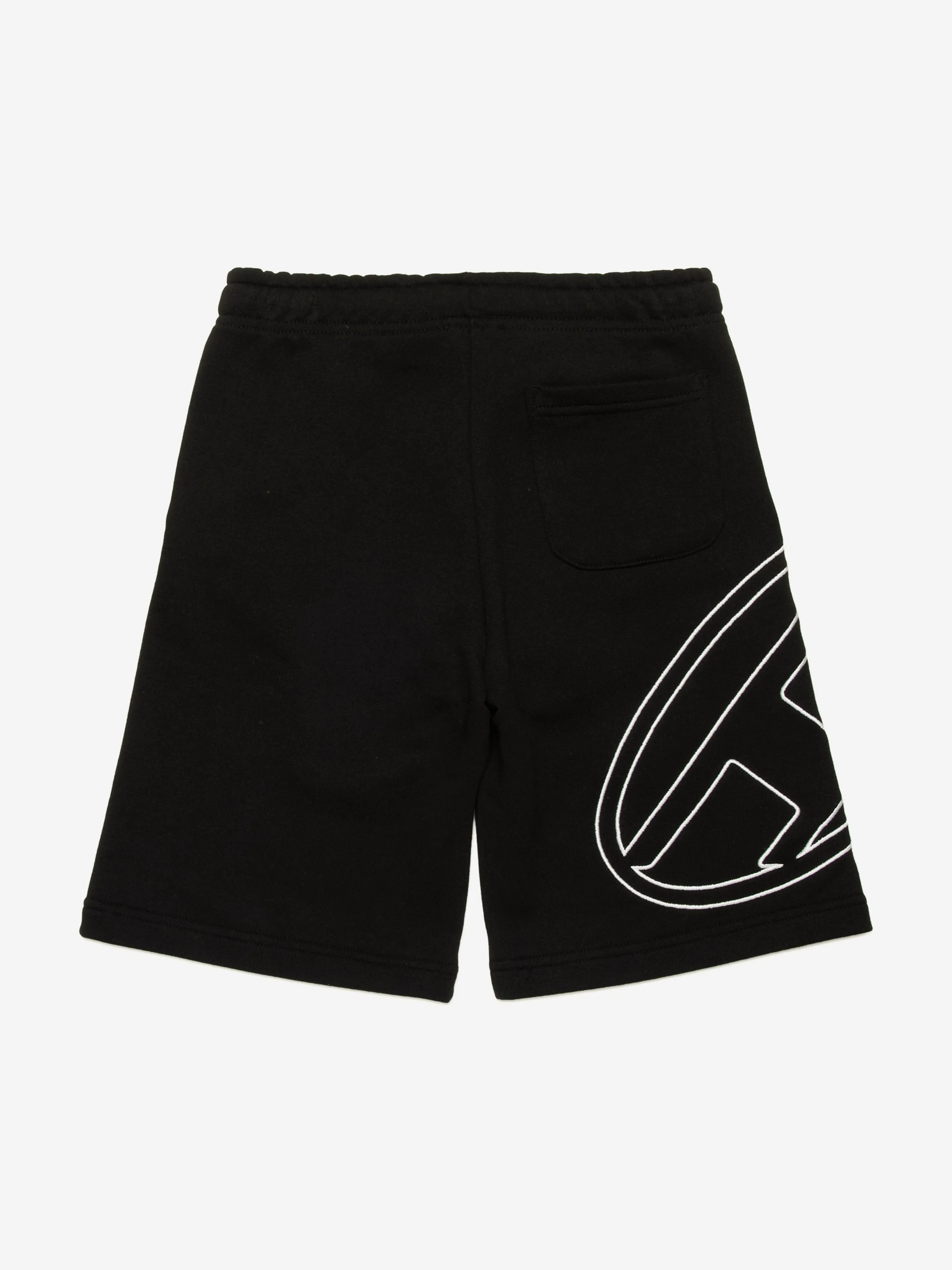Jungen Oval D Logo Sweatshorts in Schwarz