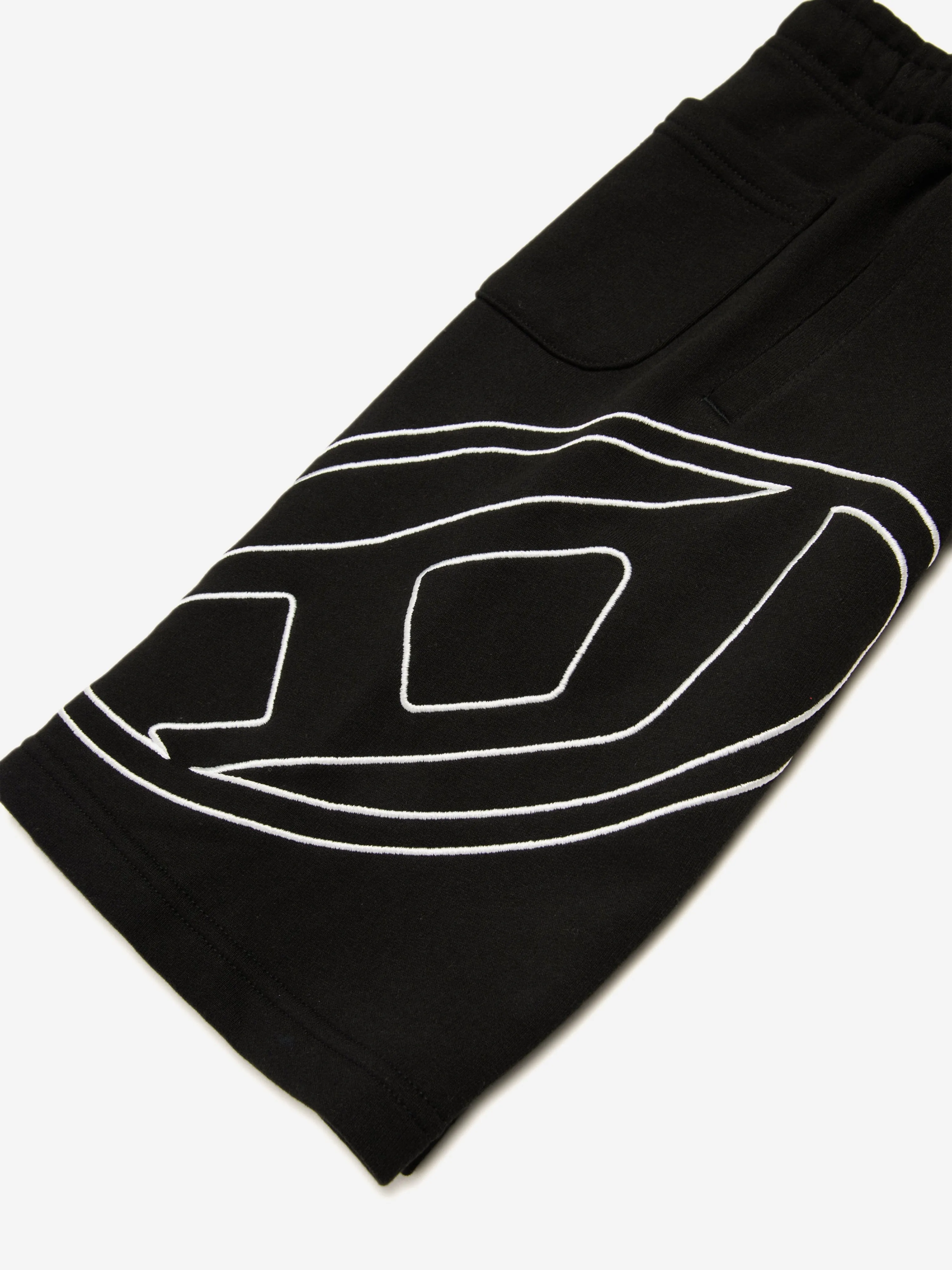 Jungen Oval D Logo Sweatshorts in Schwarz