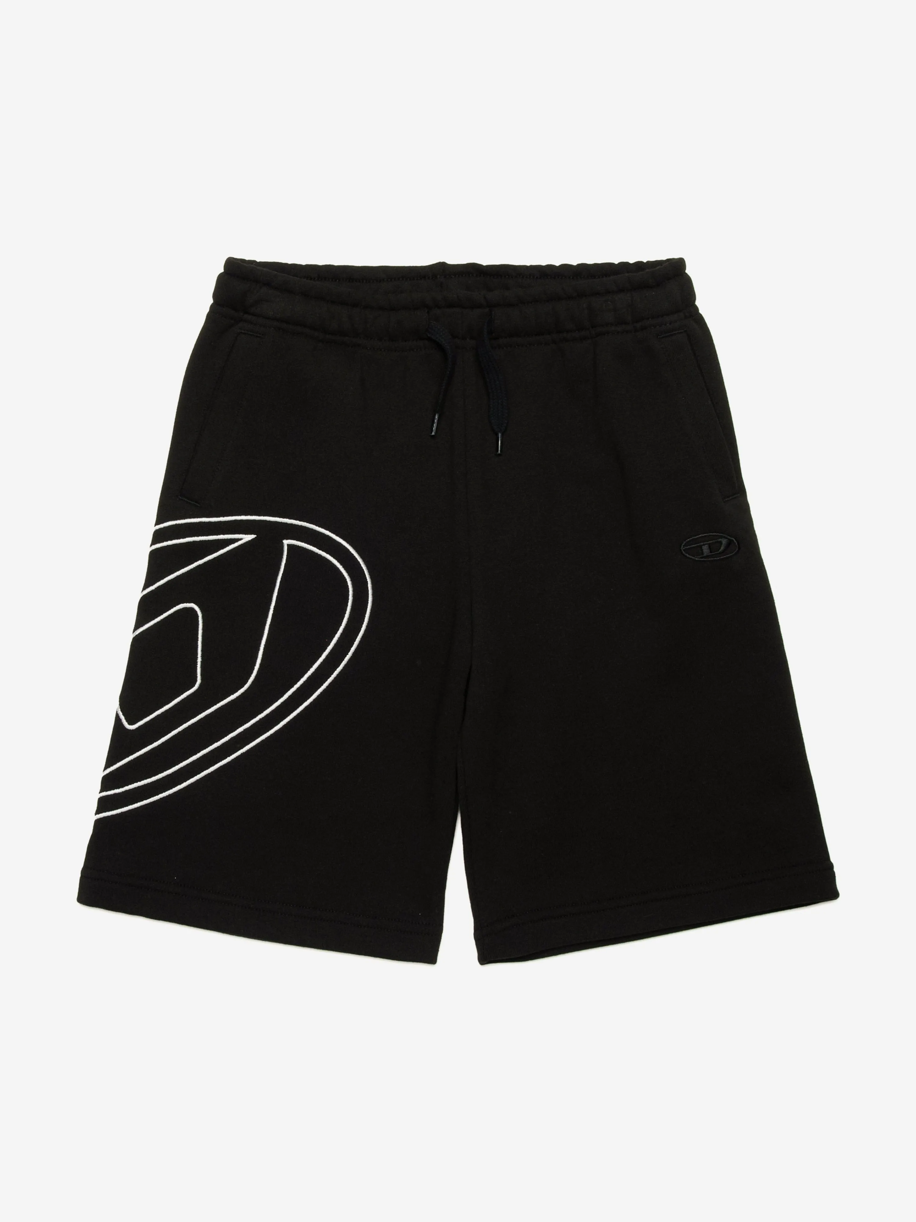 Jungen Oval D Logo Sweatshorts in Schwarz