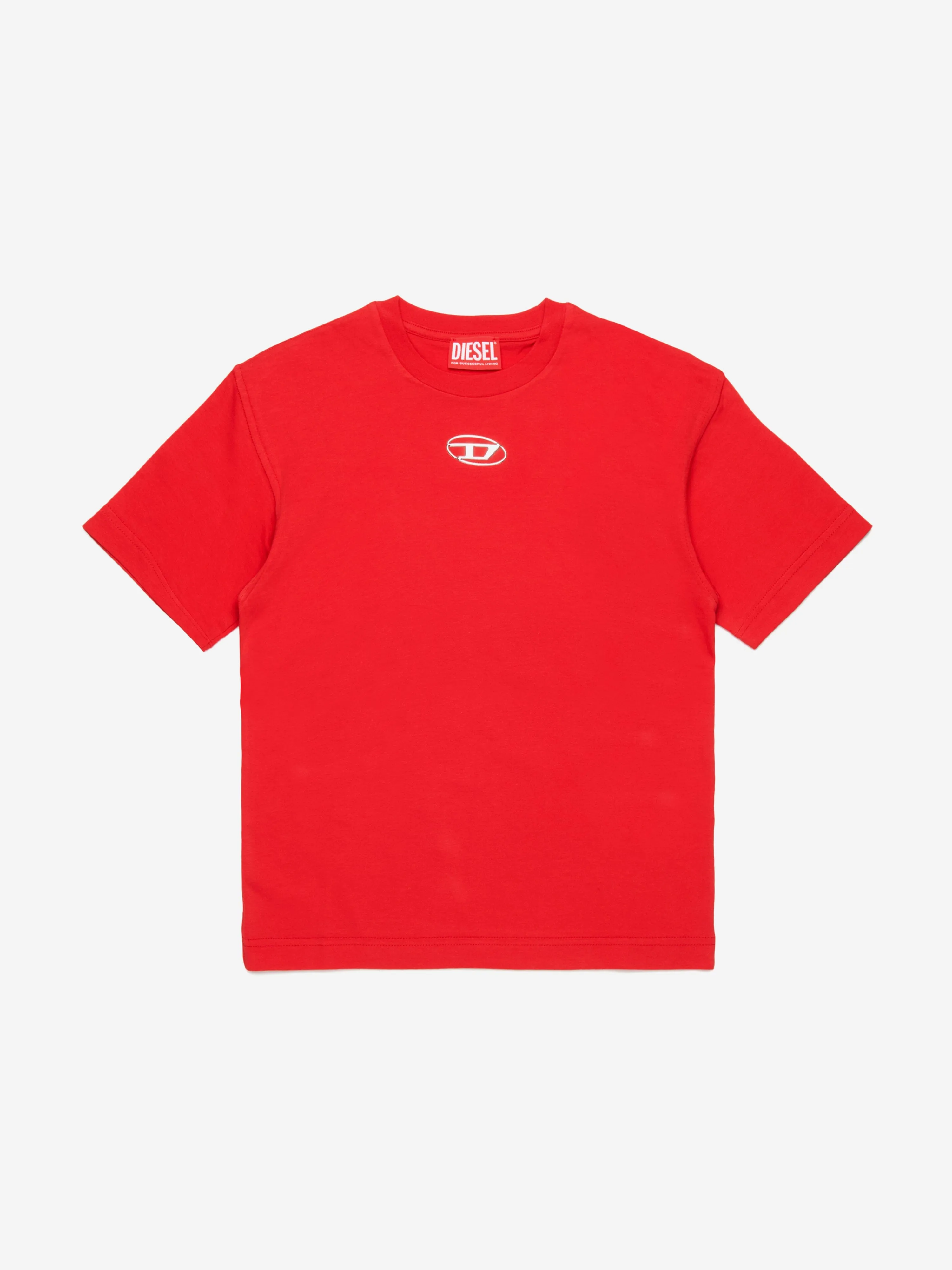 Rundhals-T-Shirt für Jungen in Rot