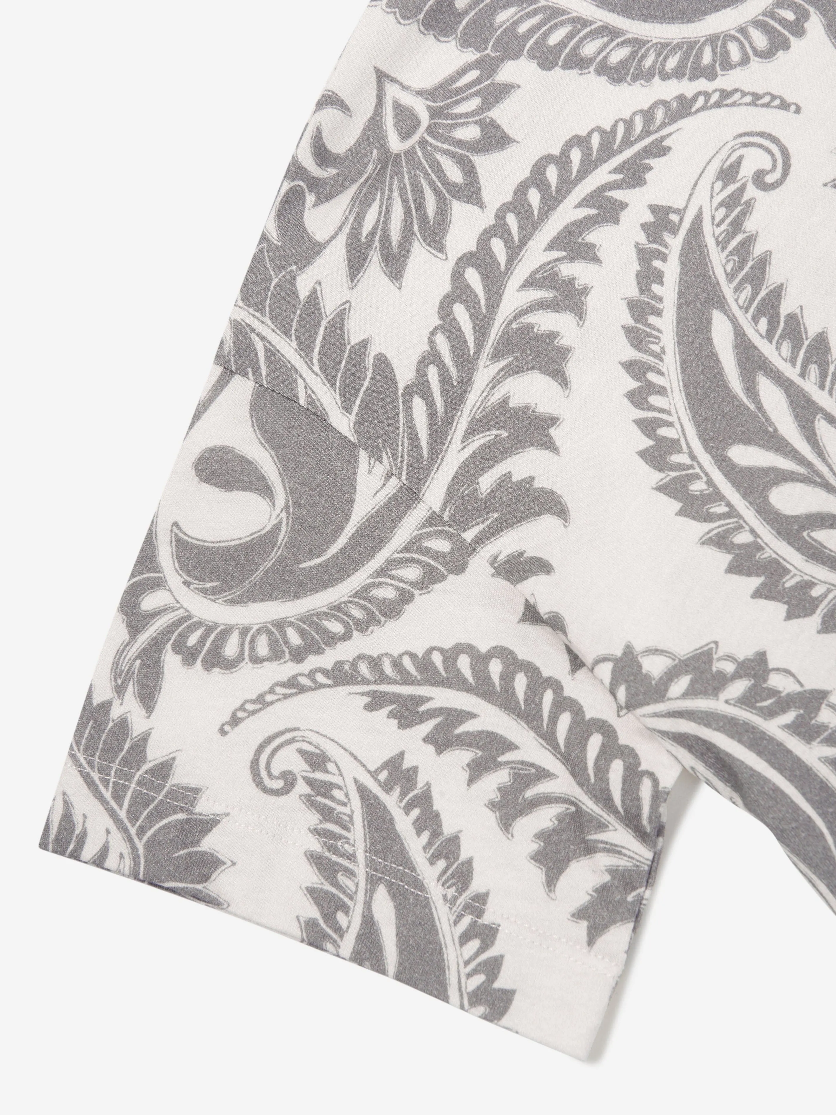 Jungen Paisley Print Logo T-Shirt in Mehrfarbig