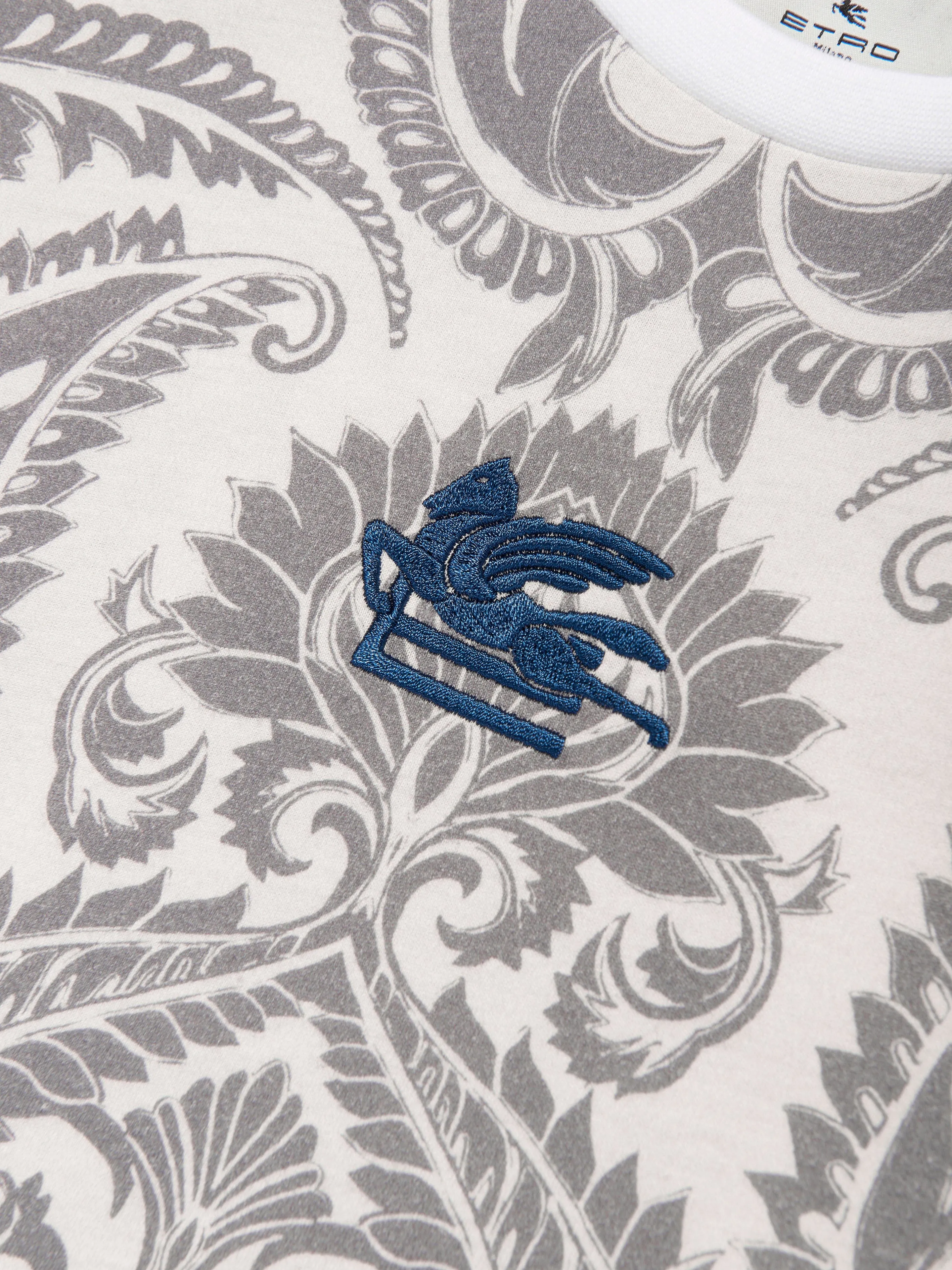 Jungen Paisley Print Logo T-Shirt in Mehrfarbig