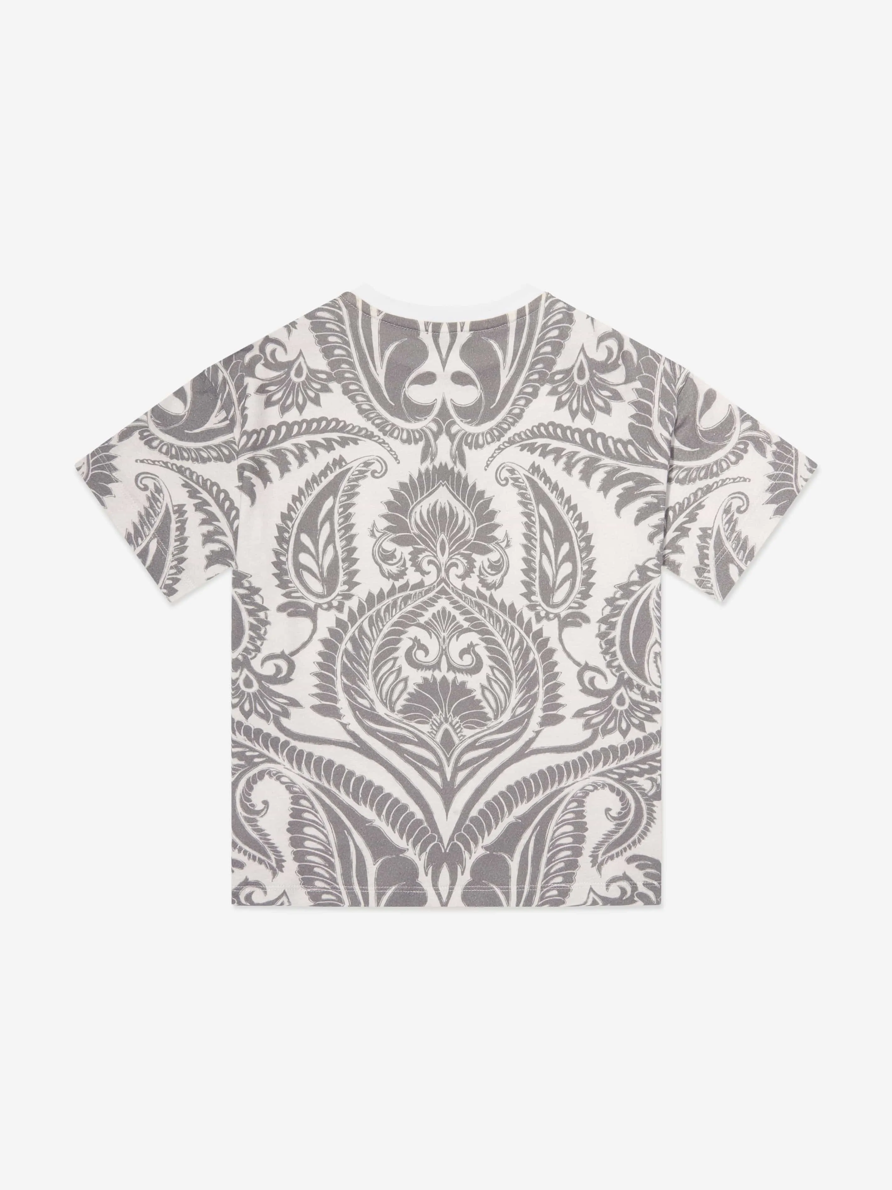 Jungen Paisley Print Logo T-Shirt in Mehrfarbig