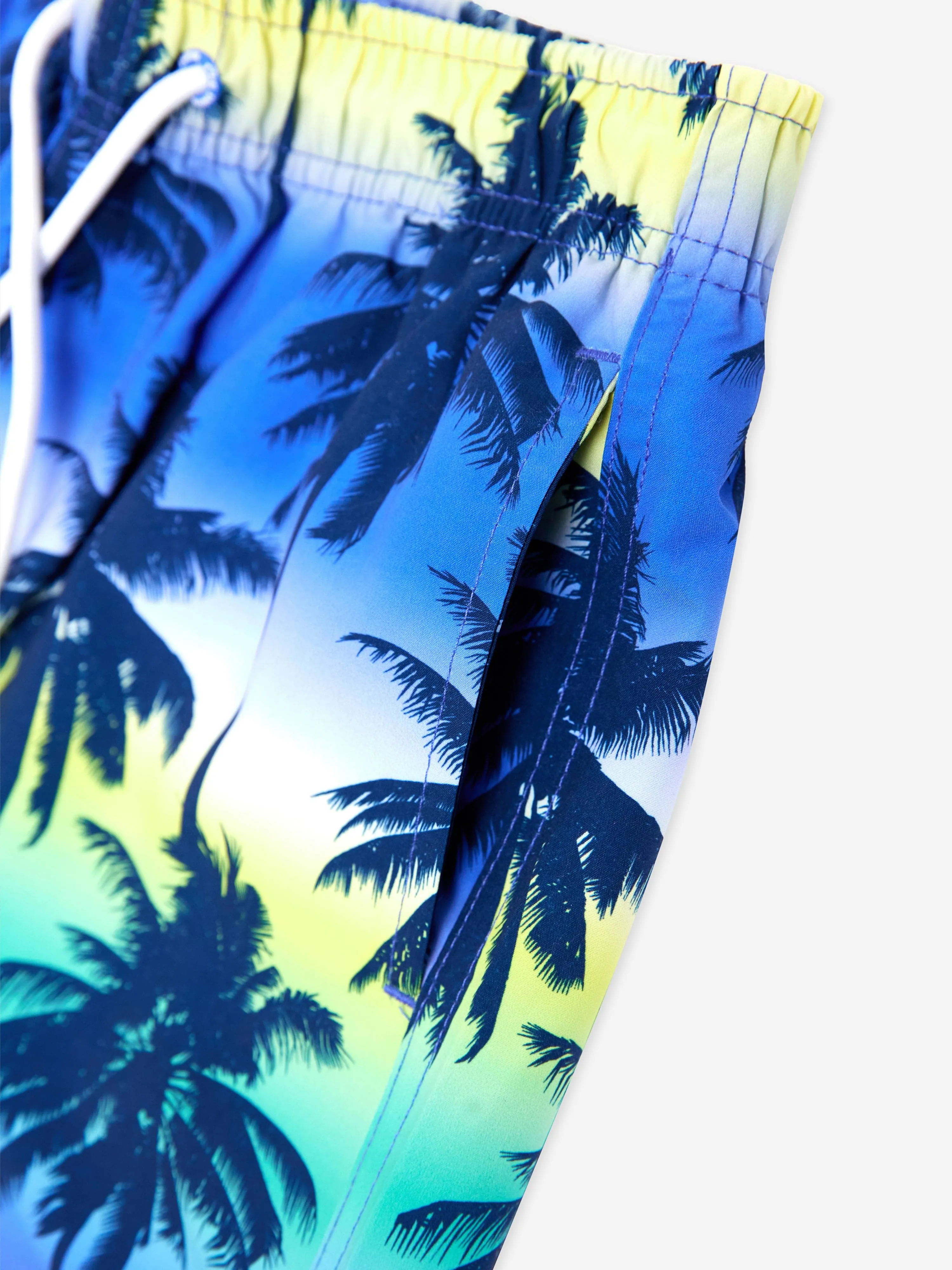 Jungen Palmenbaum Strandshorts in Blau (UPF50 )