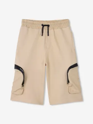 Jungen-Hosentaschen-Bermudashorts in Beige