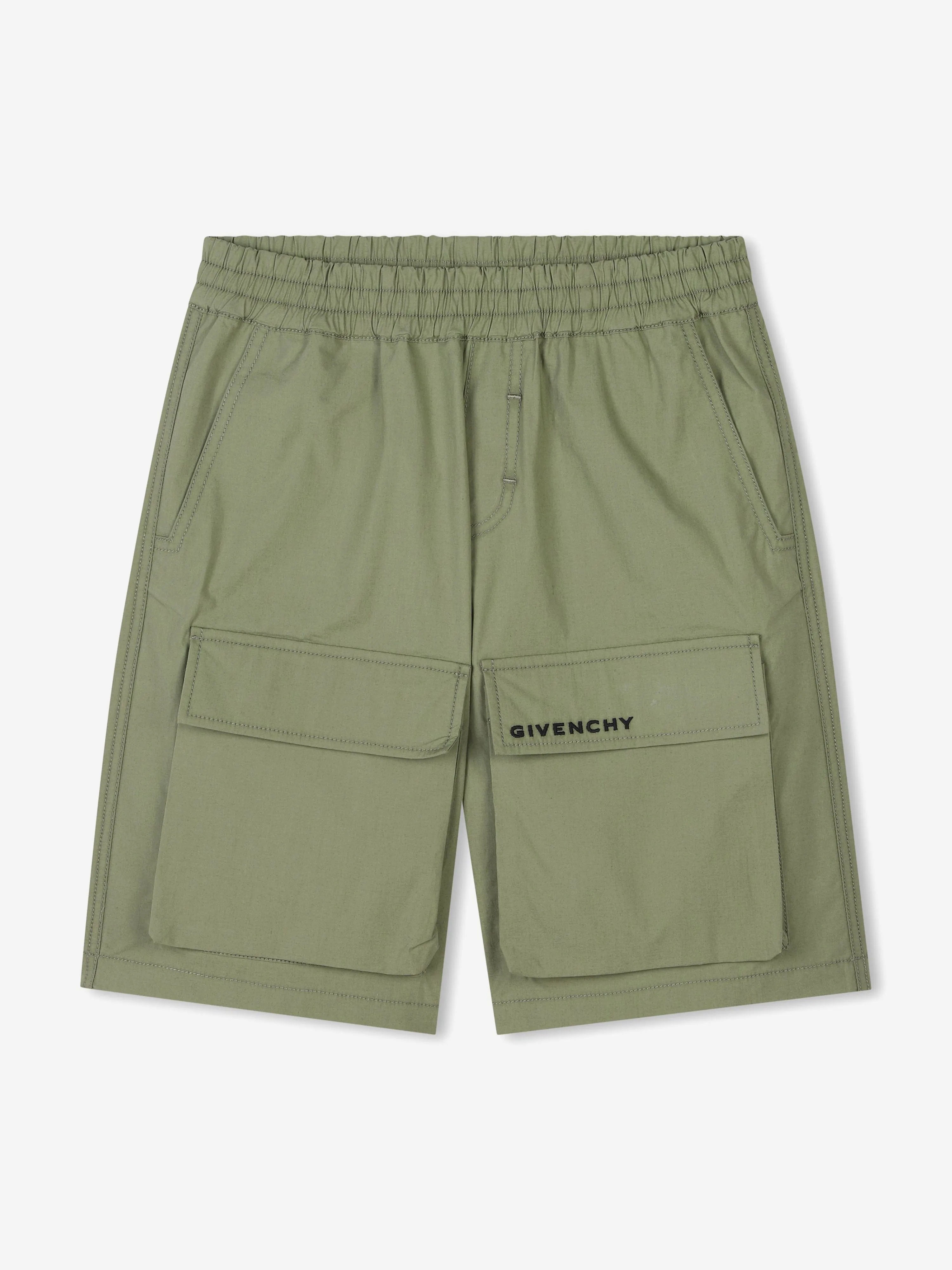 Jungen Bermuda-Shorts mit Tasche in Grün