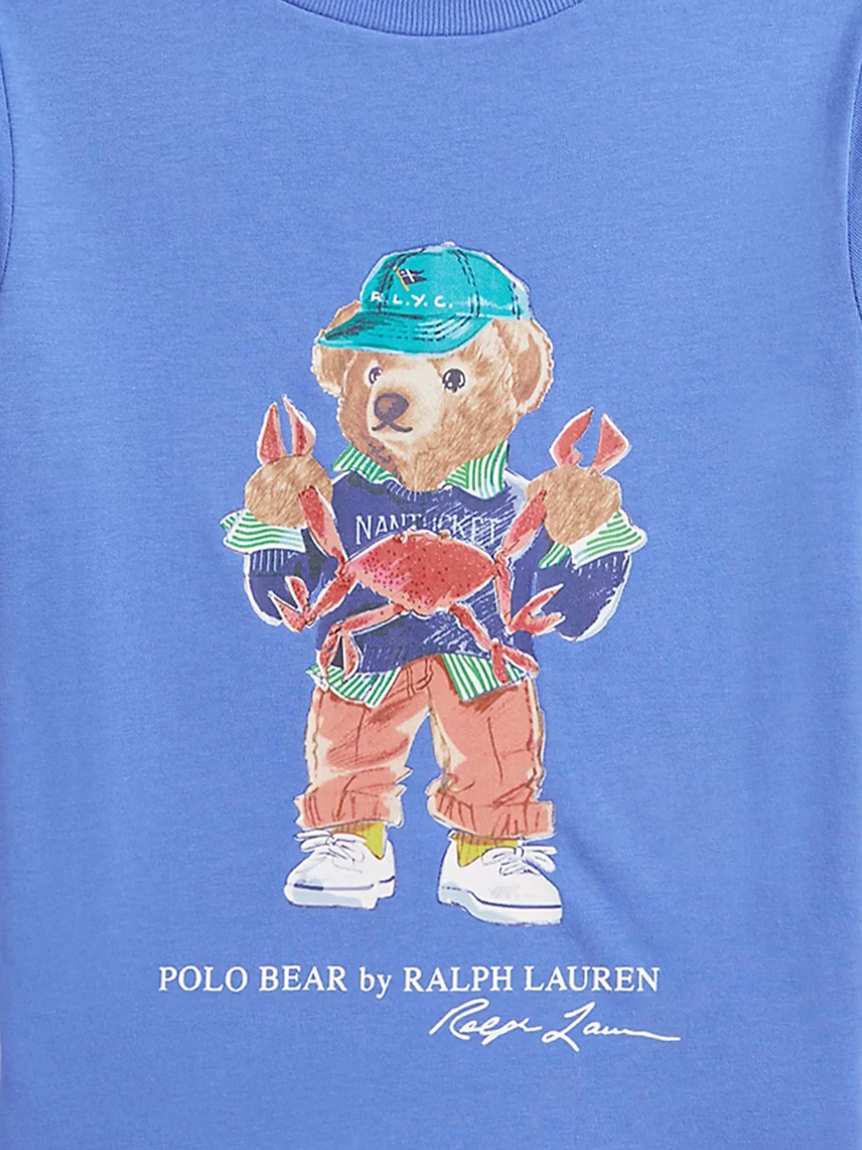 Jungen Polo Bär T-Shirt in Blau