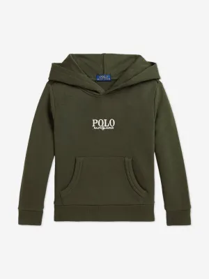 Jungen Polo Hoodie in Grün