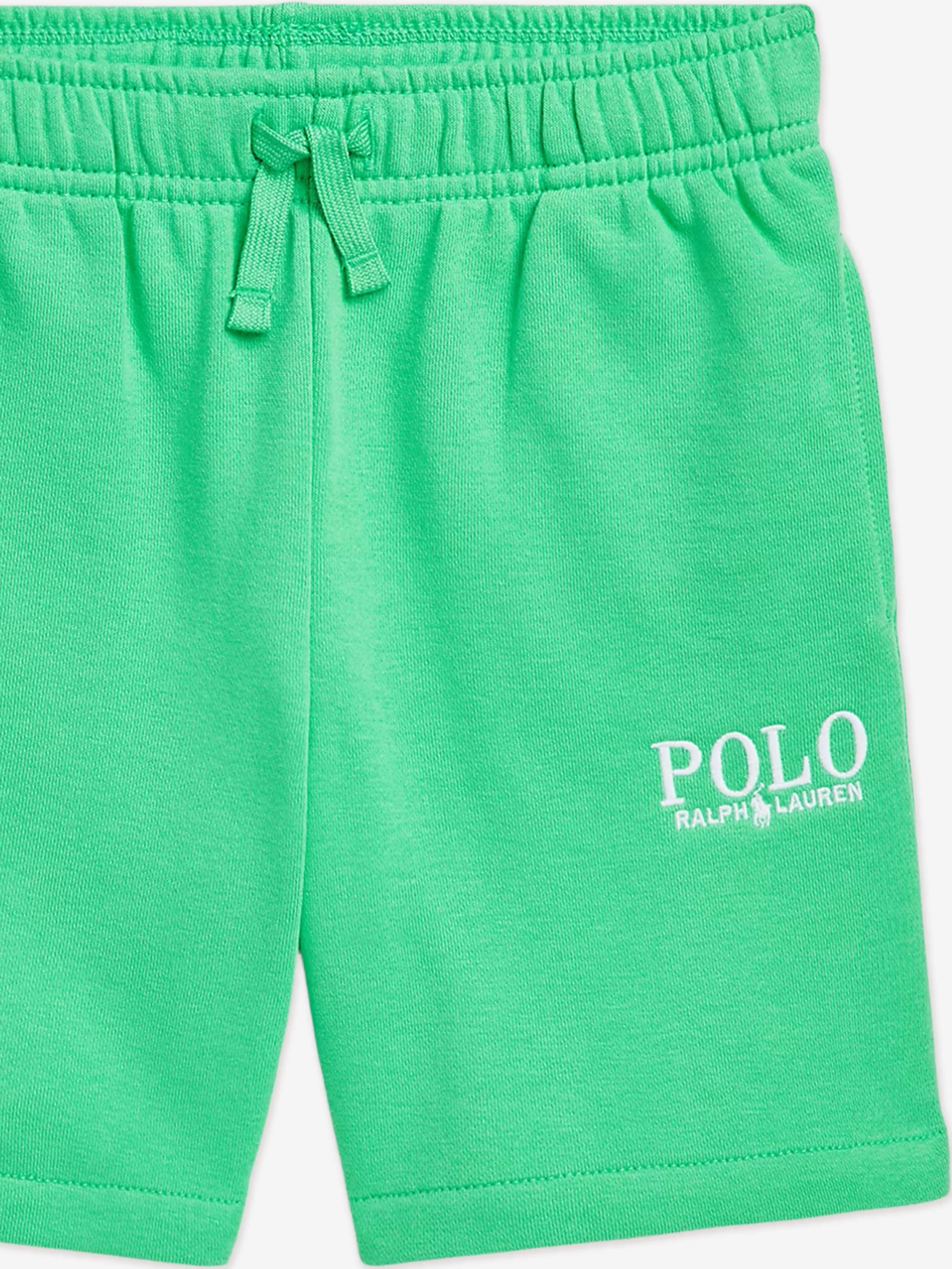 Jungen Polo-Shorts in Grün