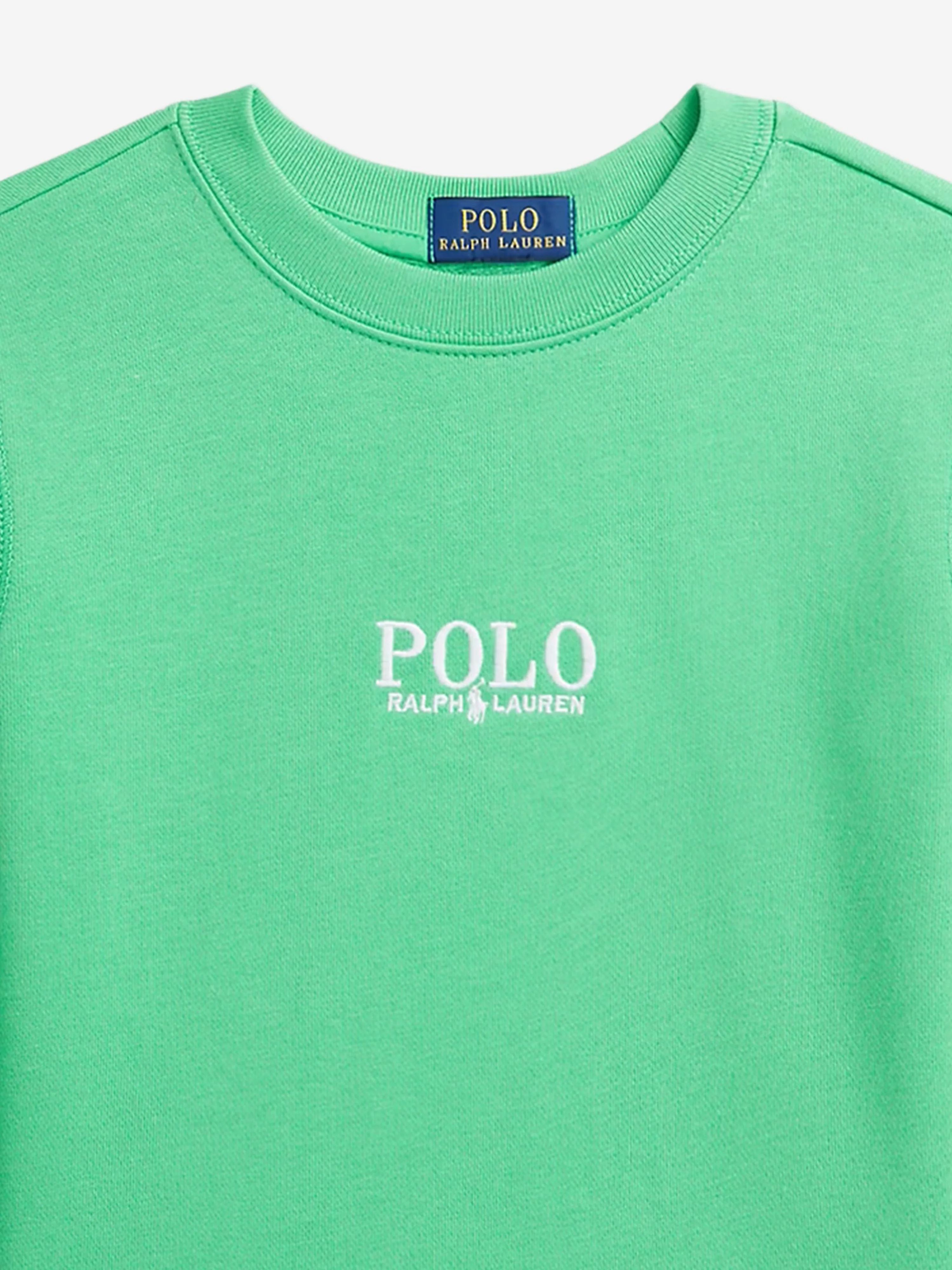 Grünes Polo-Sweatshirt für Jungen