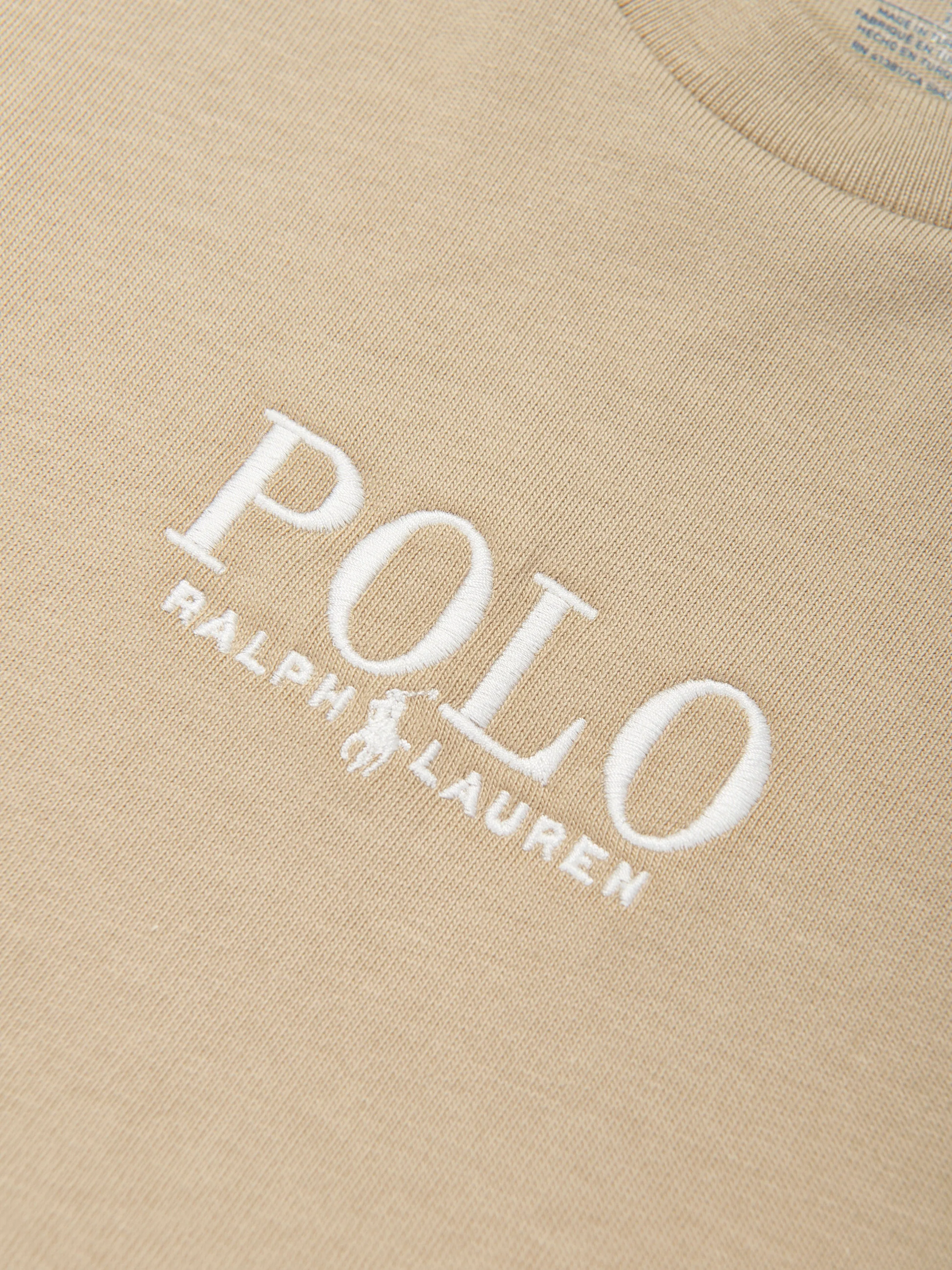 Jungen Polo T-Shirt in Beige