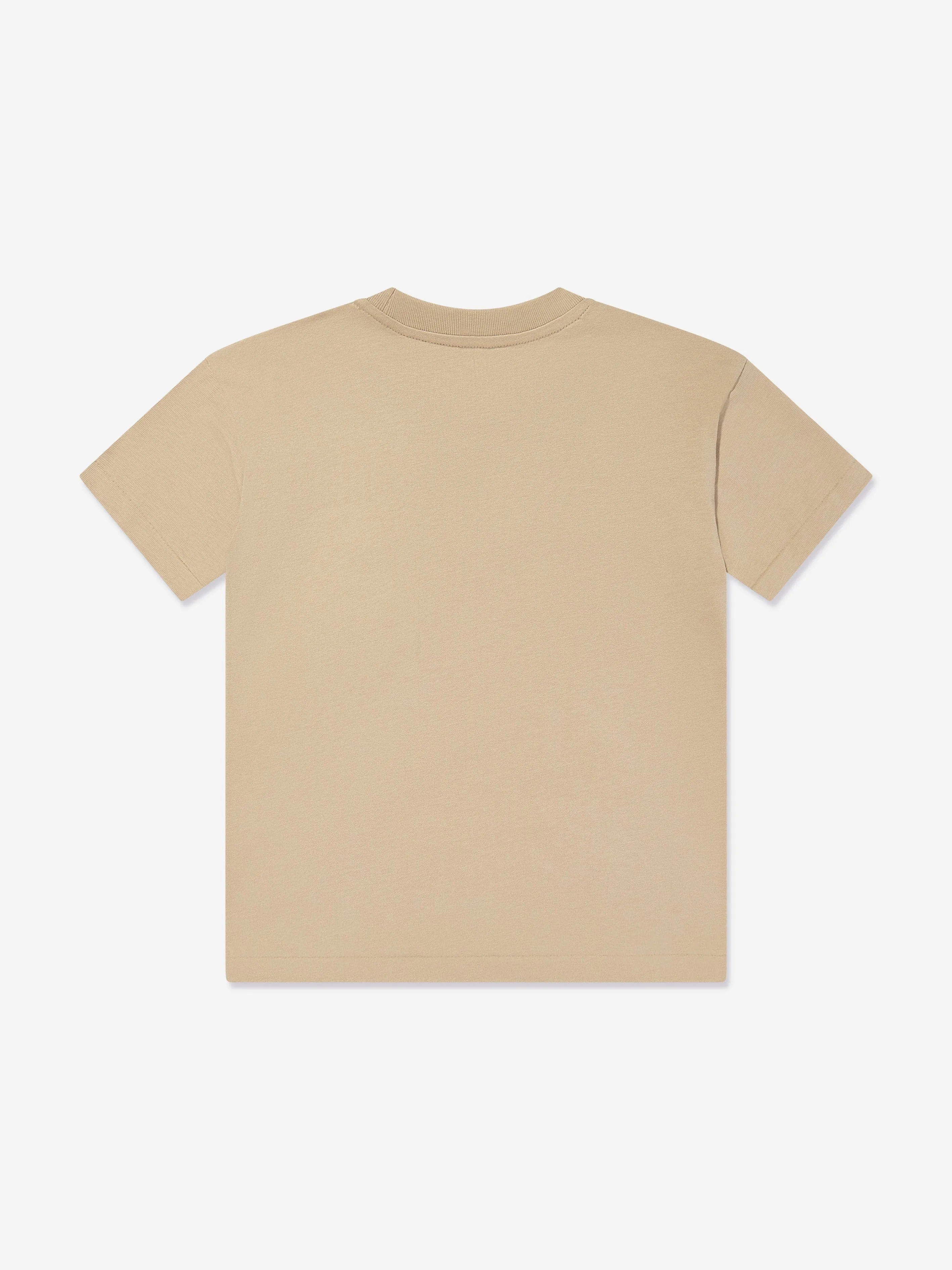 Jungen Polo T-Shirt in Beige