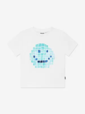 Jungen Rame Tile Happy T-Shirt in Weiß