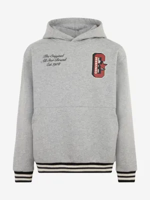 Retro College-Pullover für Jungen in Grau