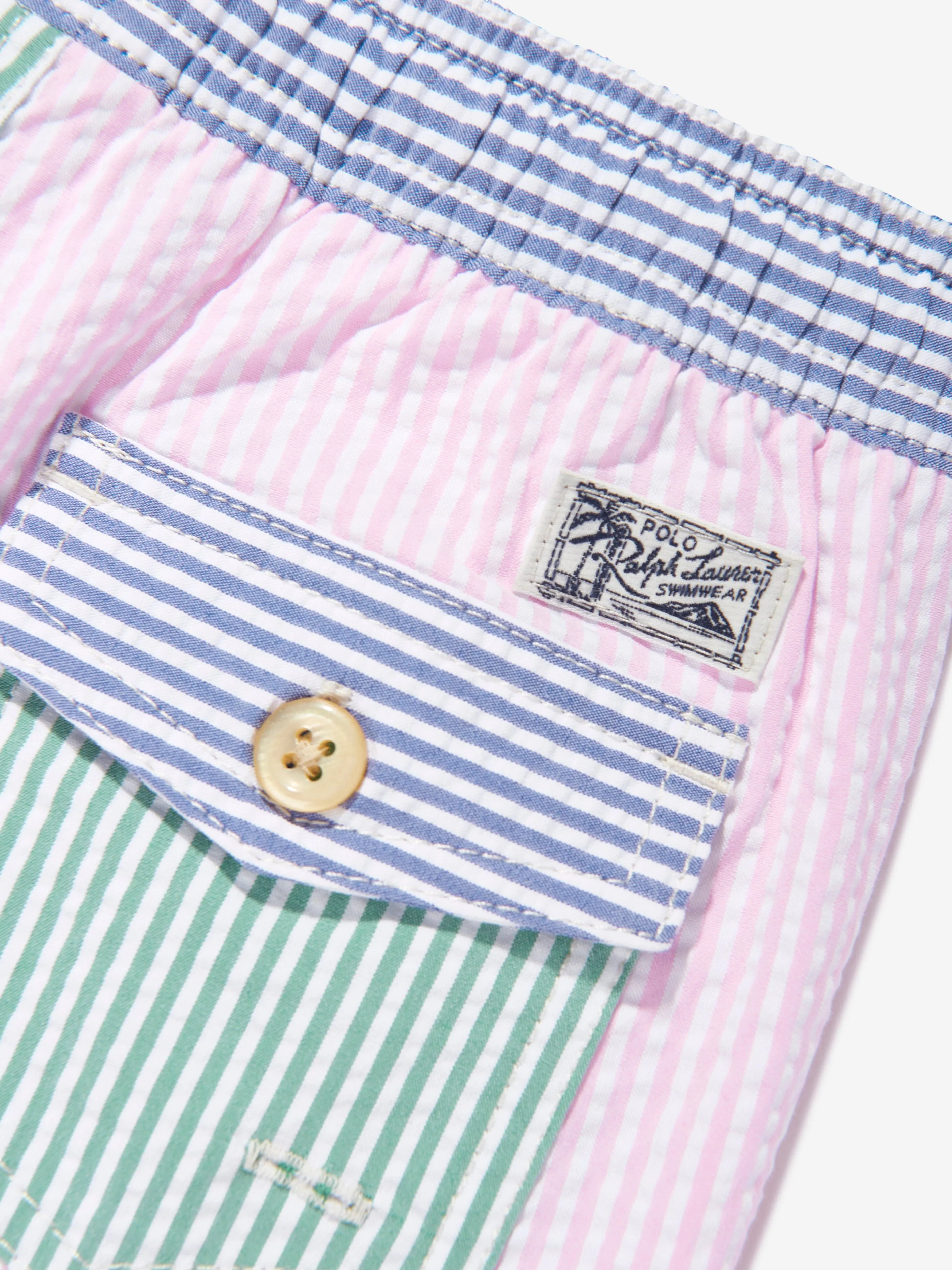 Jungen Seersucker Badeshorts in Mehrfarbig