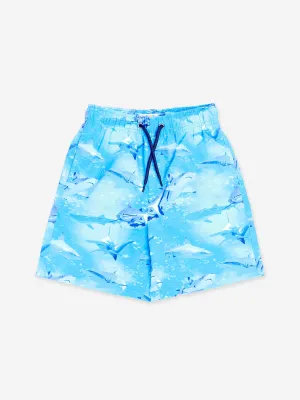 Jungen Shark Strandshorts in Blau (UPF50 )