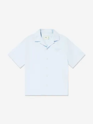 Jungen Kurzarm Logo Shirt in Blau