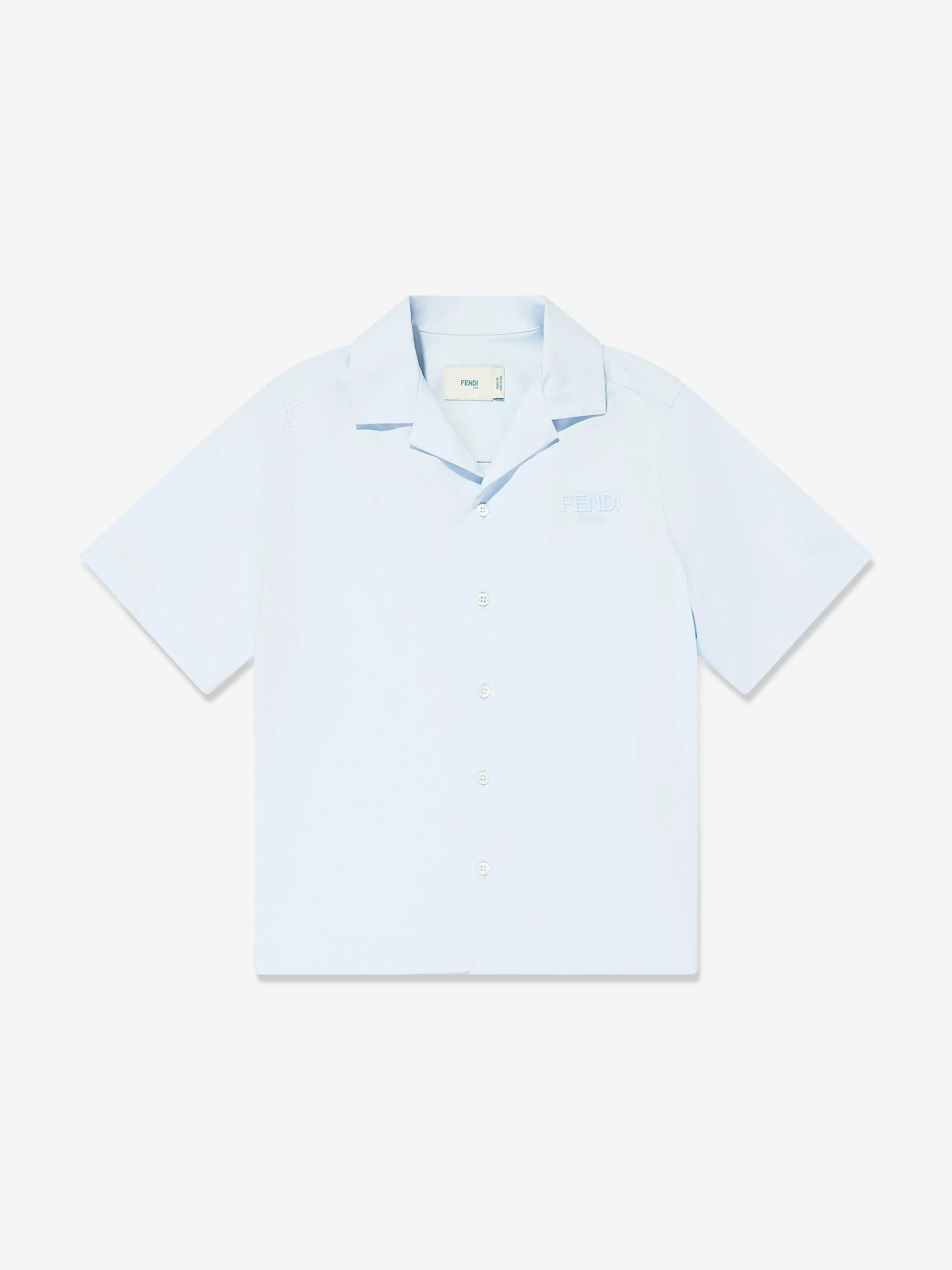 Jungen Kurzarm Logo Shirt in Blau