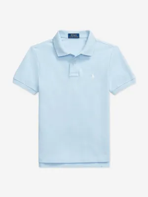 Jungen Slim Fit Polohemd in Blau