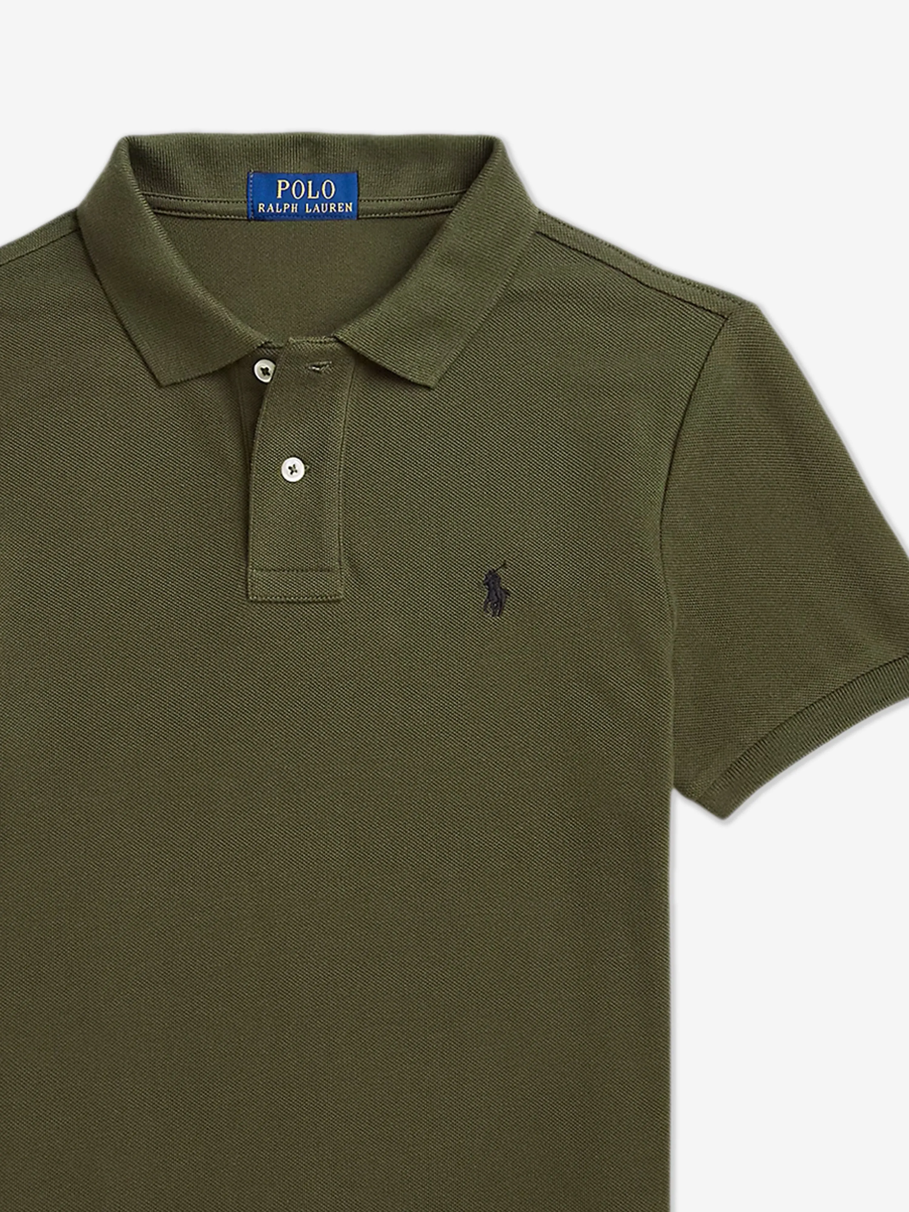 Jungen Slim Fit Polo-Shirt in Grün