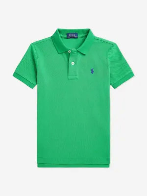 Jungen Slim Fit Polo-Shirt in Grün