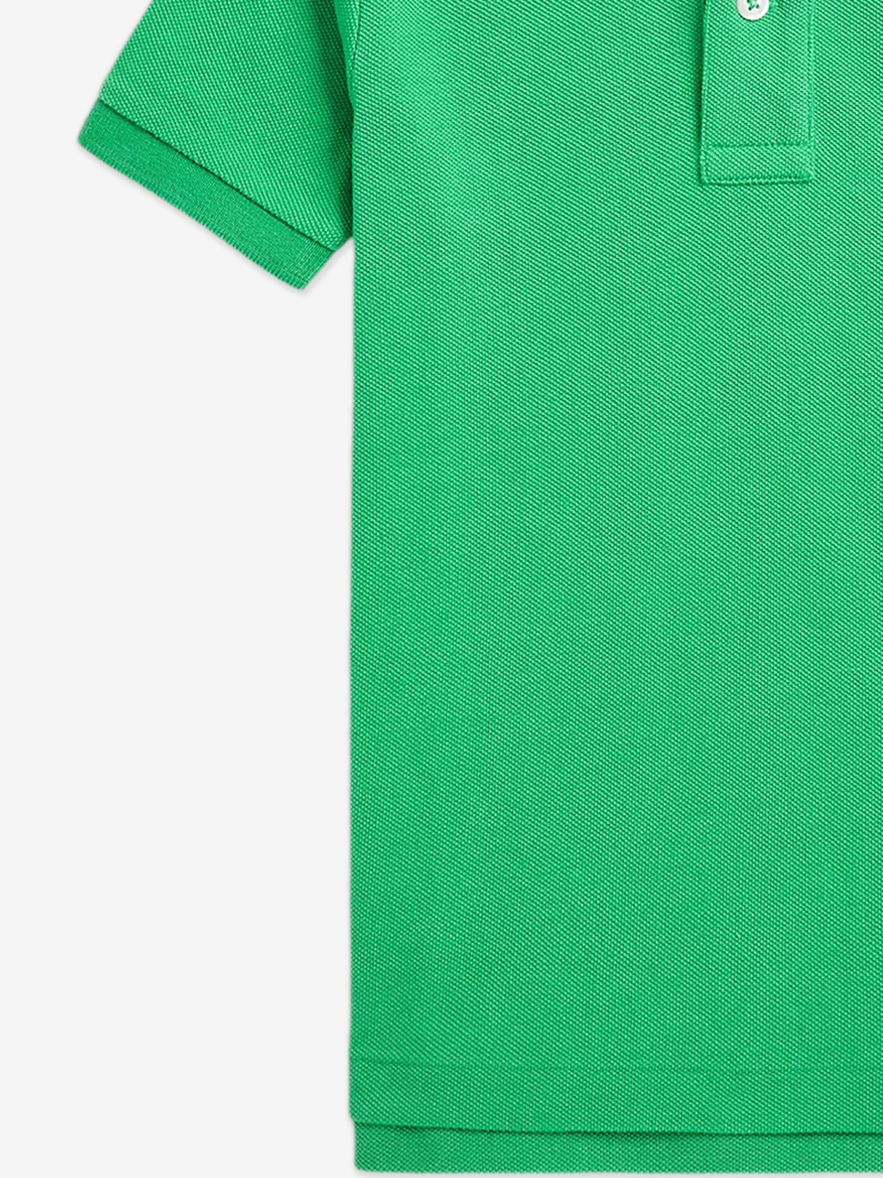 Jungen Slim Fit Polo-Shirt in Grün