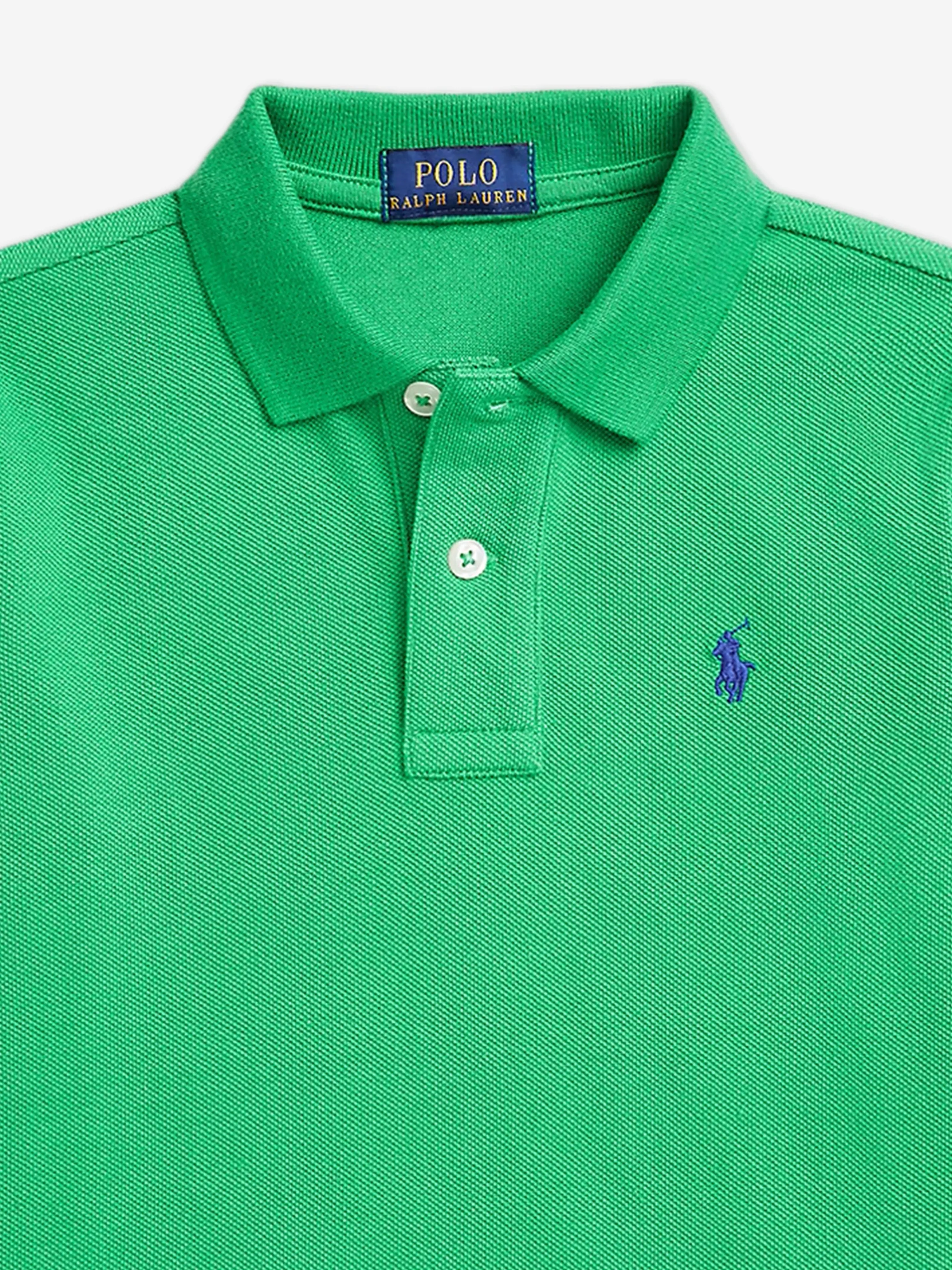 Jungen Slim Fit Polo-Shirt in Grün