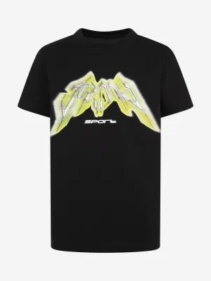 Jungen Sport Grafik T-Shirt in Schwarz