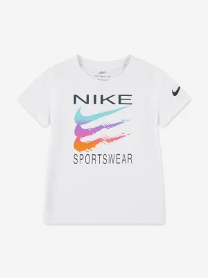 Jungen Sportbekleidung Swoosh T-Shirt in Weiß