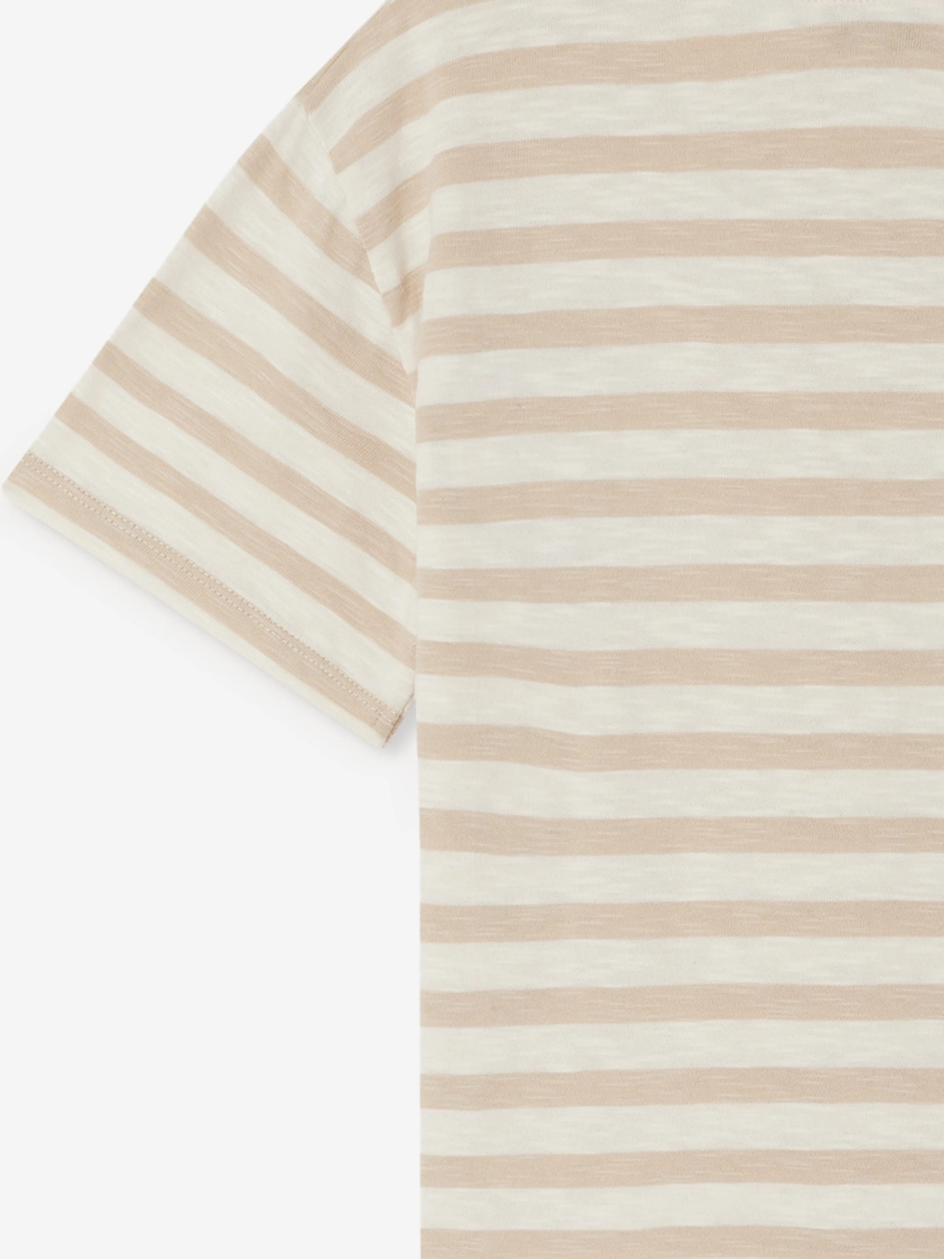 Jungen Eidan T-Shirt mit Streifen in Beige