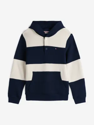 Jungen Gestreifte Normale Kapuzenjacke in Mehrfarben